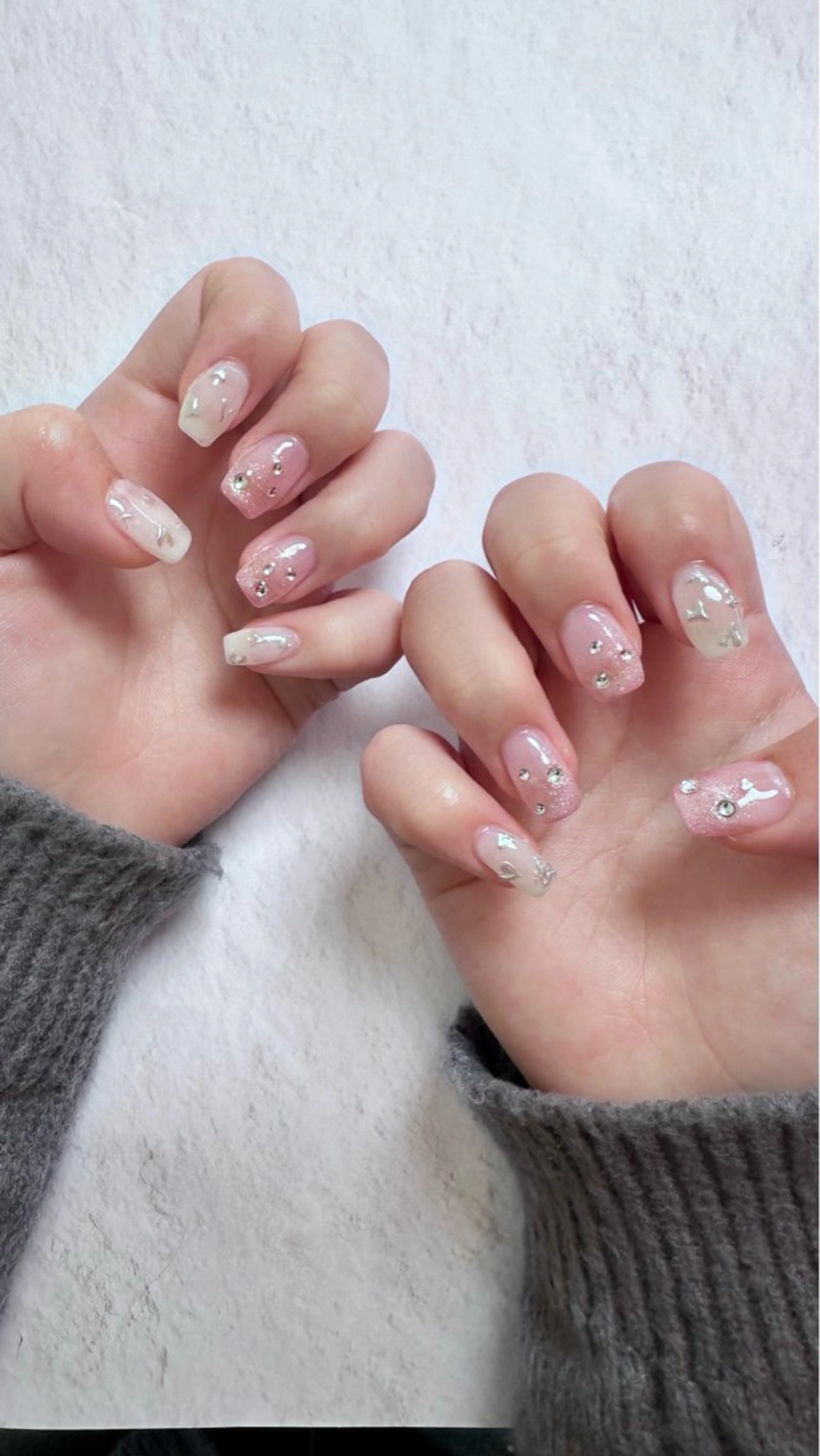 ネイル ニュアンスネイル 春ネイル Atelier Ariのネイルデザイン