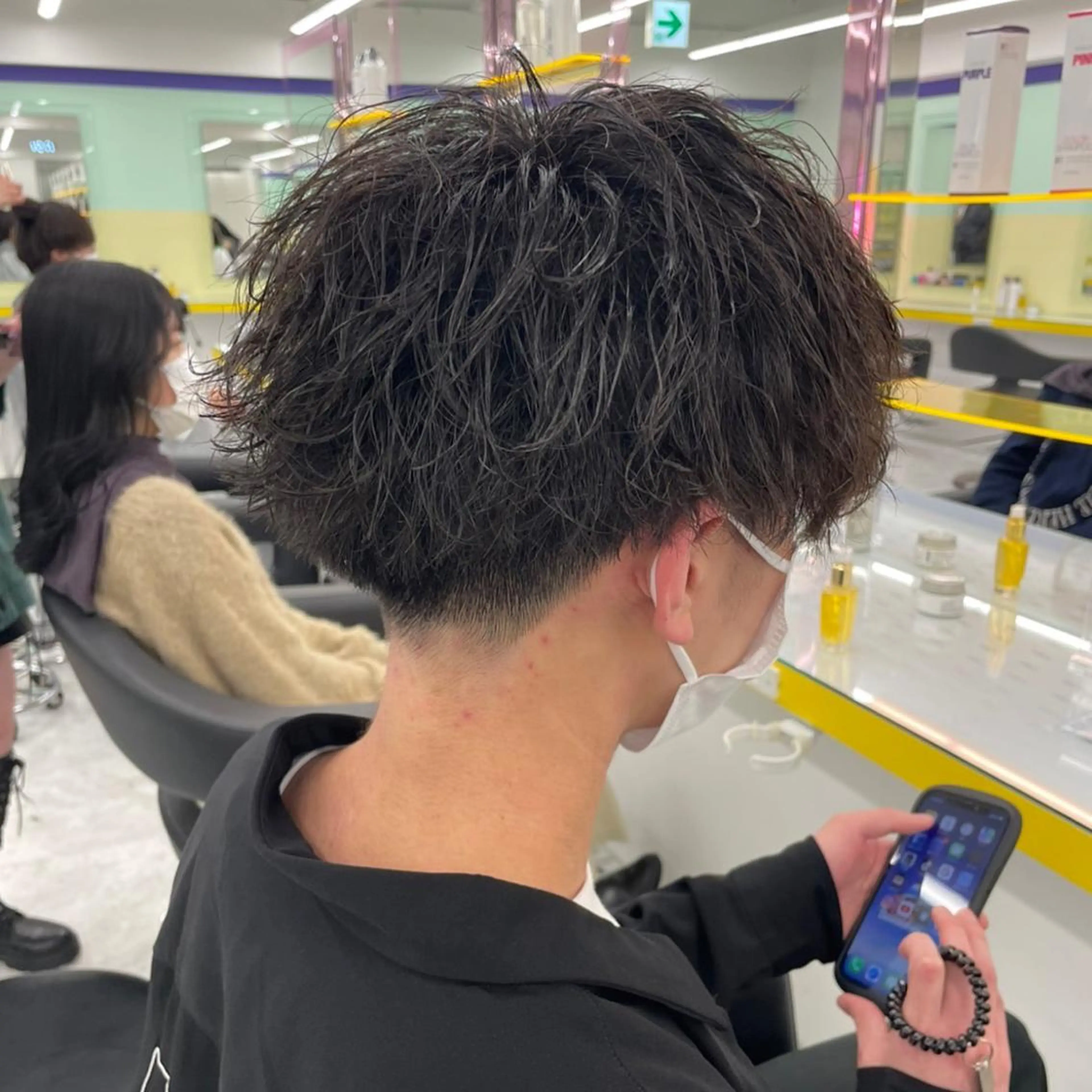 ショート カラー パーマ ヘアアレンジ メンズ キッズ ネイル マツエク・マツパ アイブロウ SKILL ikebukuro所属・✂️メンズカット ひろき✂️のヘアスタイル