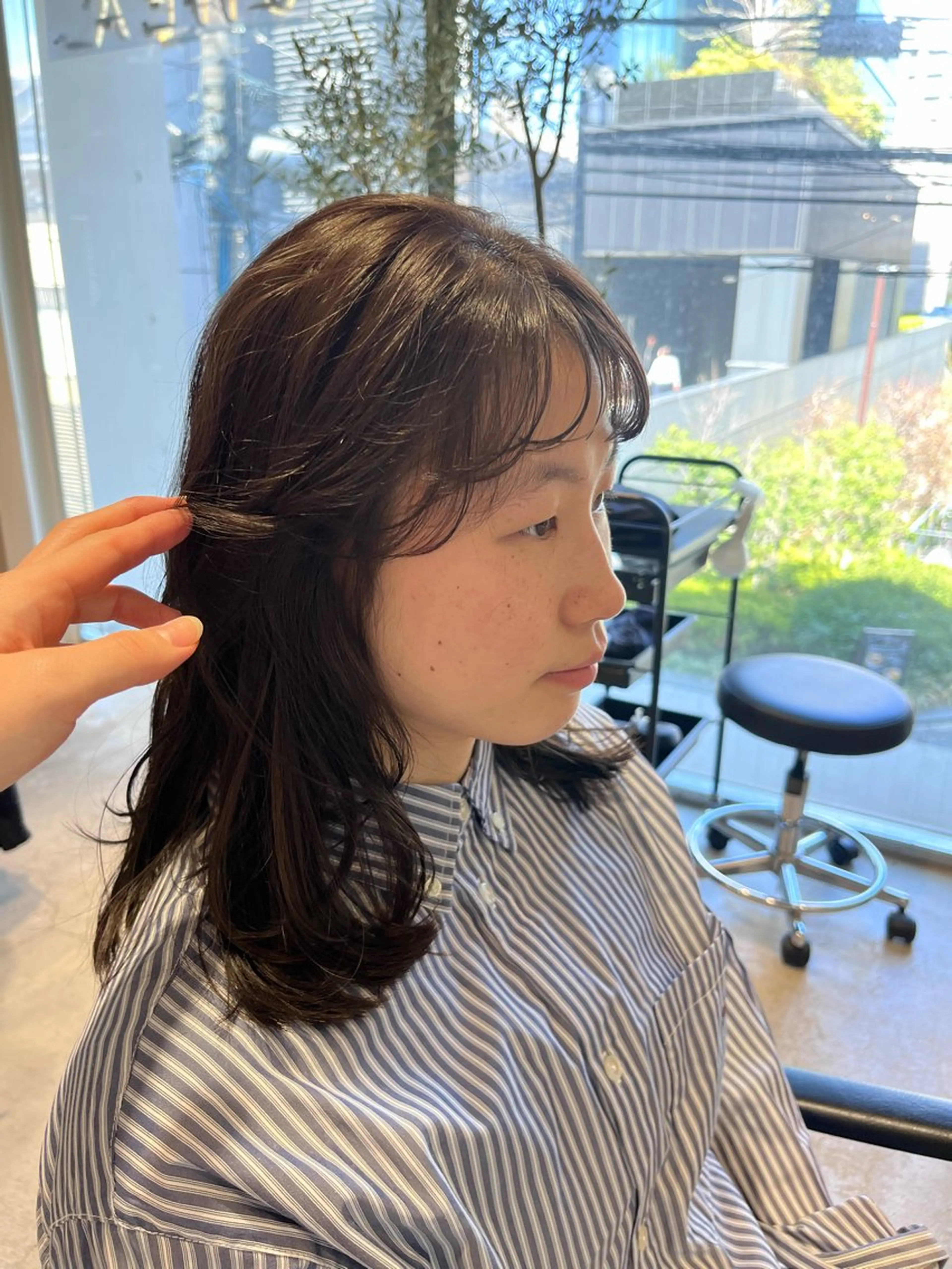 セミロング カット パーマ SHEA/ショート 似合わせ/大野和恵のヘアスタイル