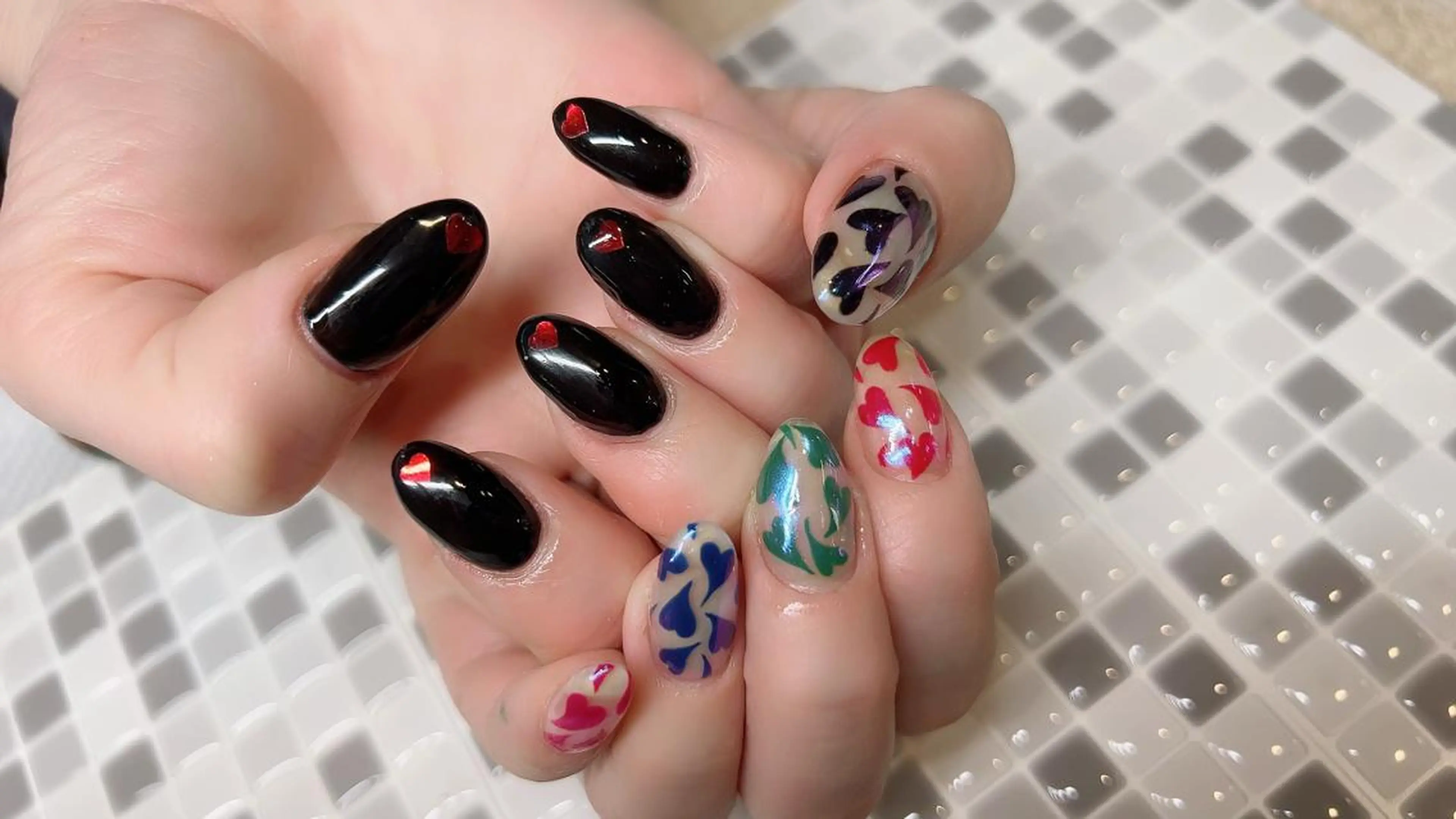 ネイル ハート ♡Nailist yui♡のネイルデザイン