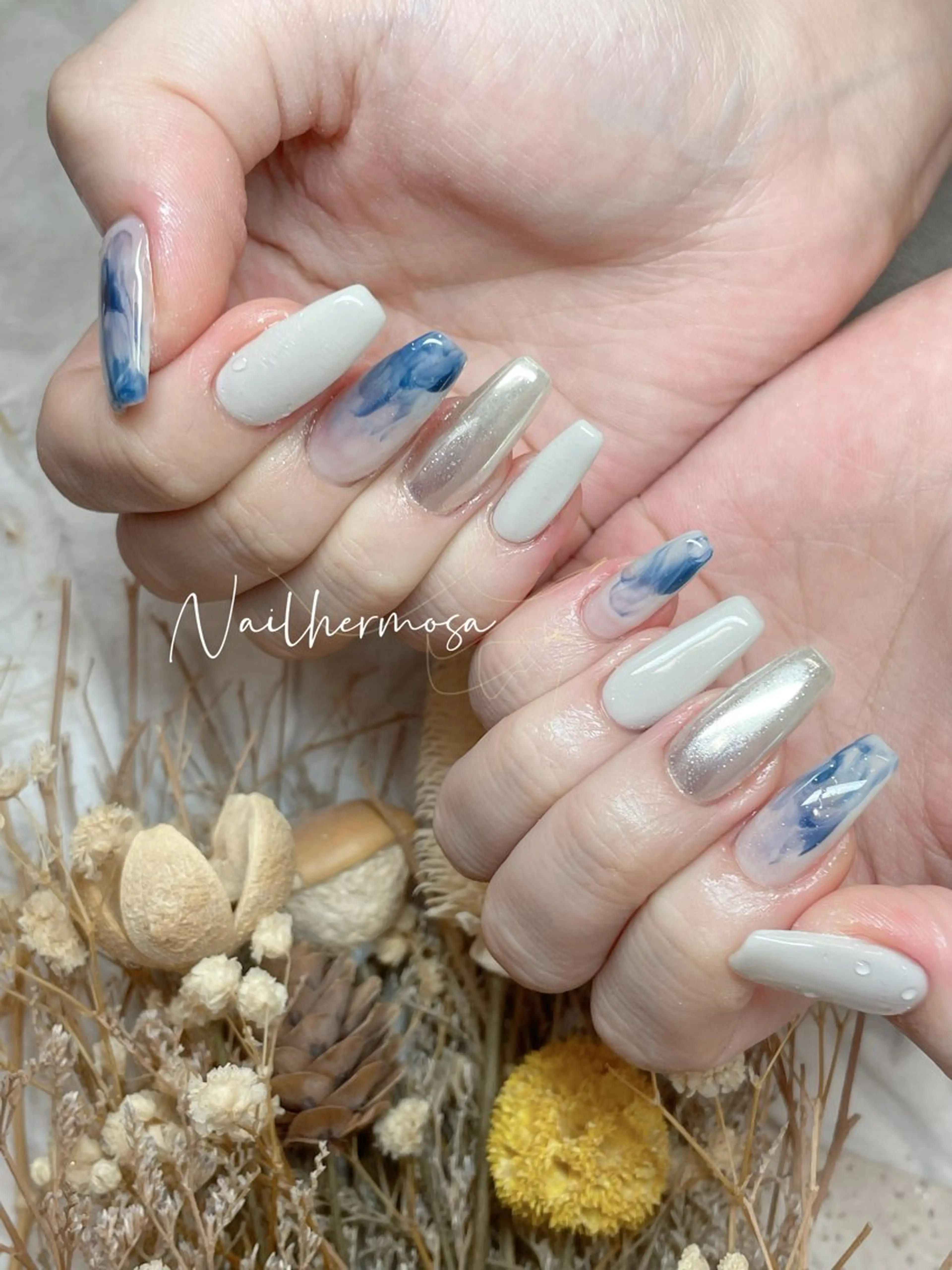 ネイル 長さ出し フラッシュネイル フットネイル ジェルネイル マグネットネイル ハンドネイル ネイル エルモサのネイルデザイン