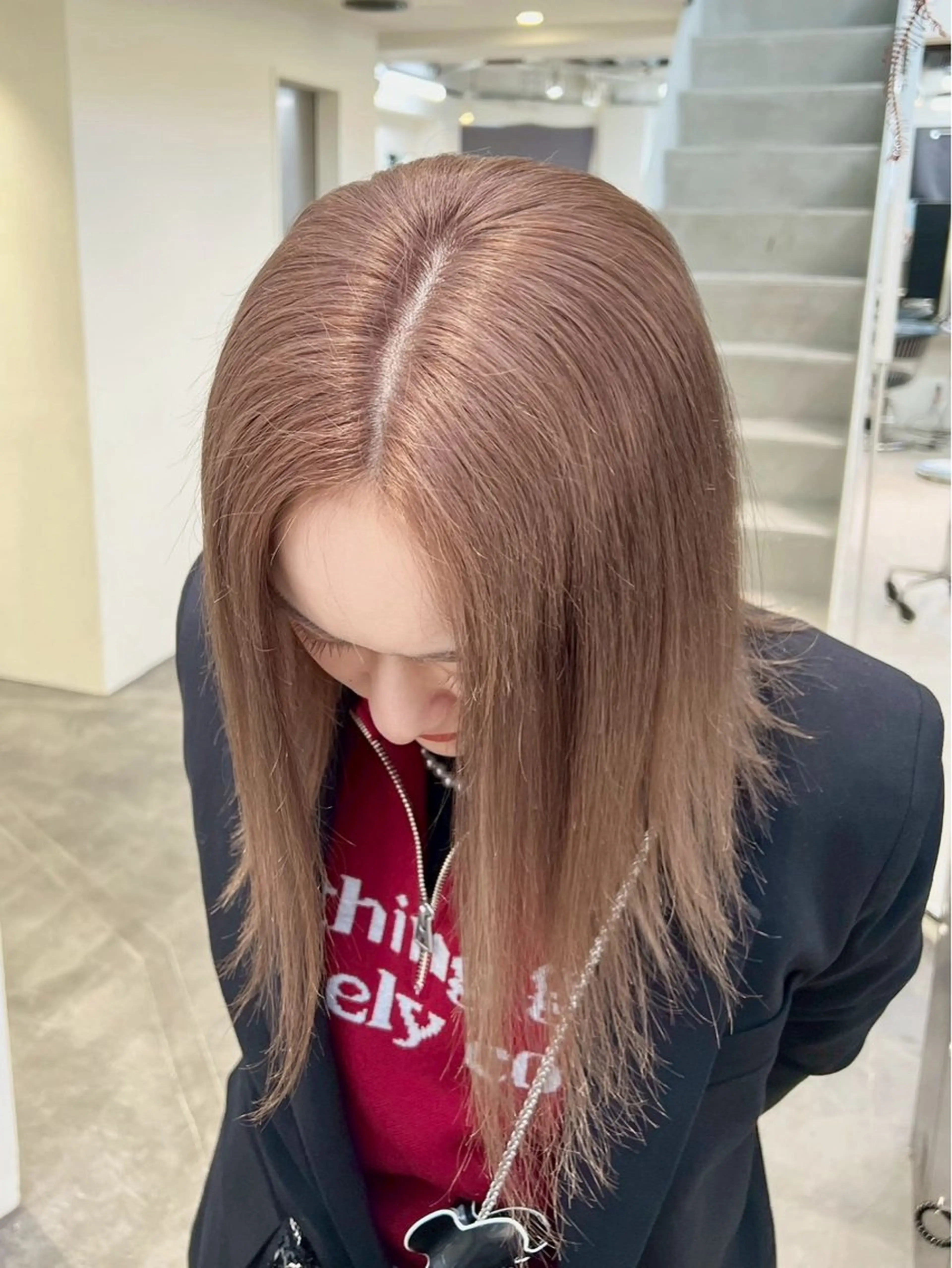 ミディアム ヘアカラー うる艶カラー 🪐💫serenaのヘアスタイル