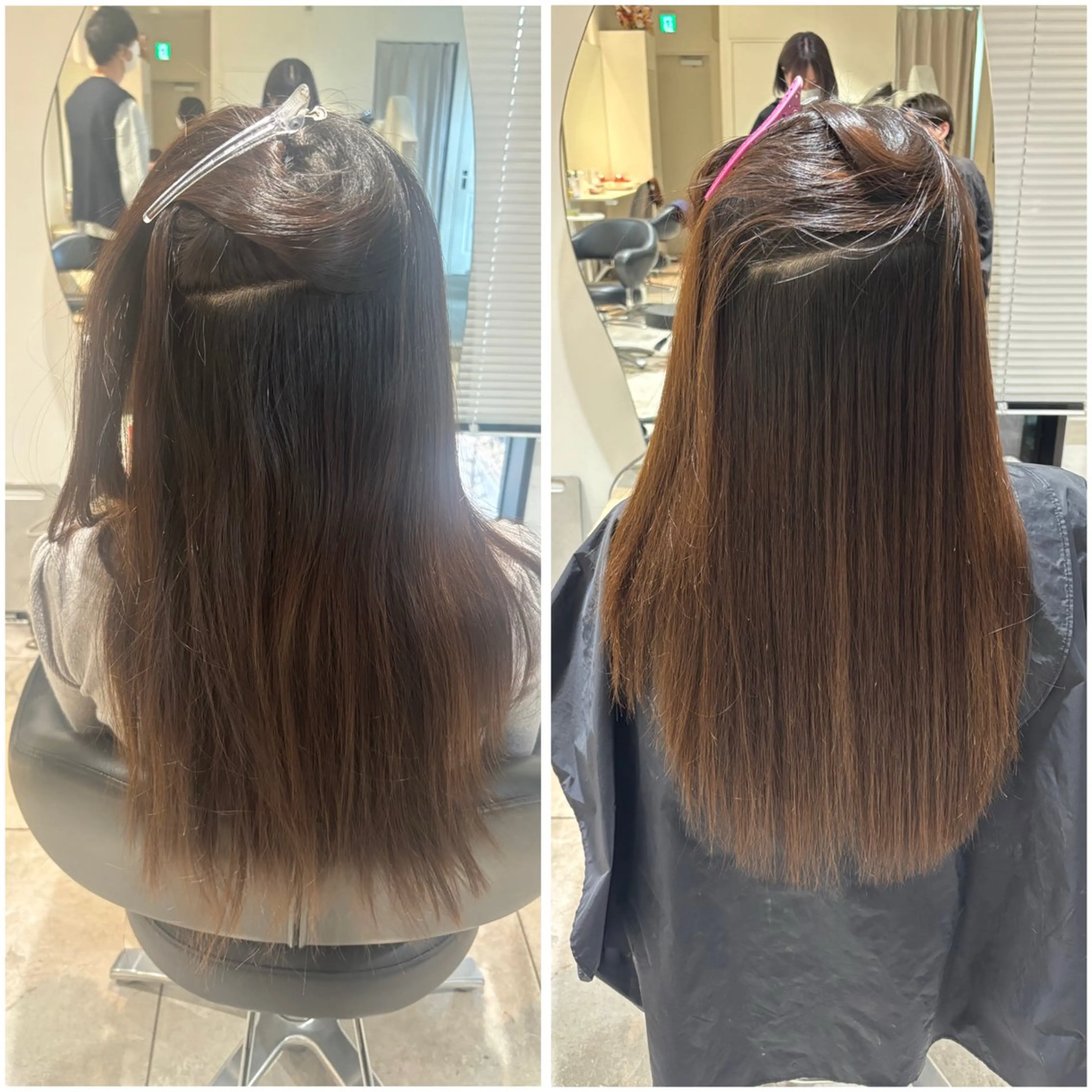 ロング 縮毛矯正 🧸艶髪🫧‪🎀 岡由紀乃のヘアスタイル