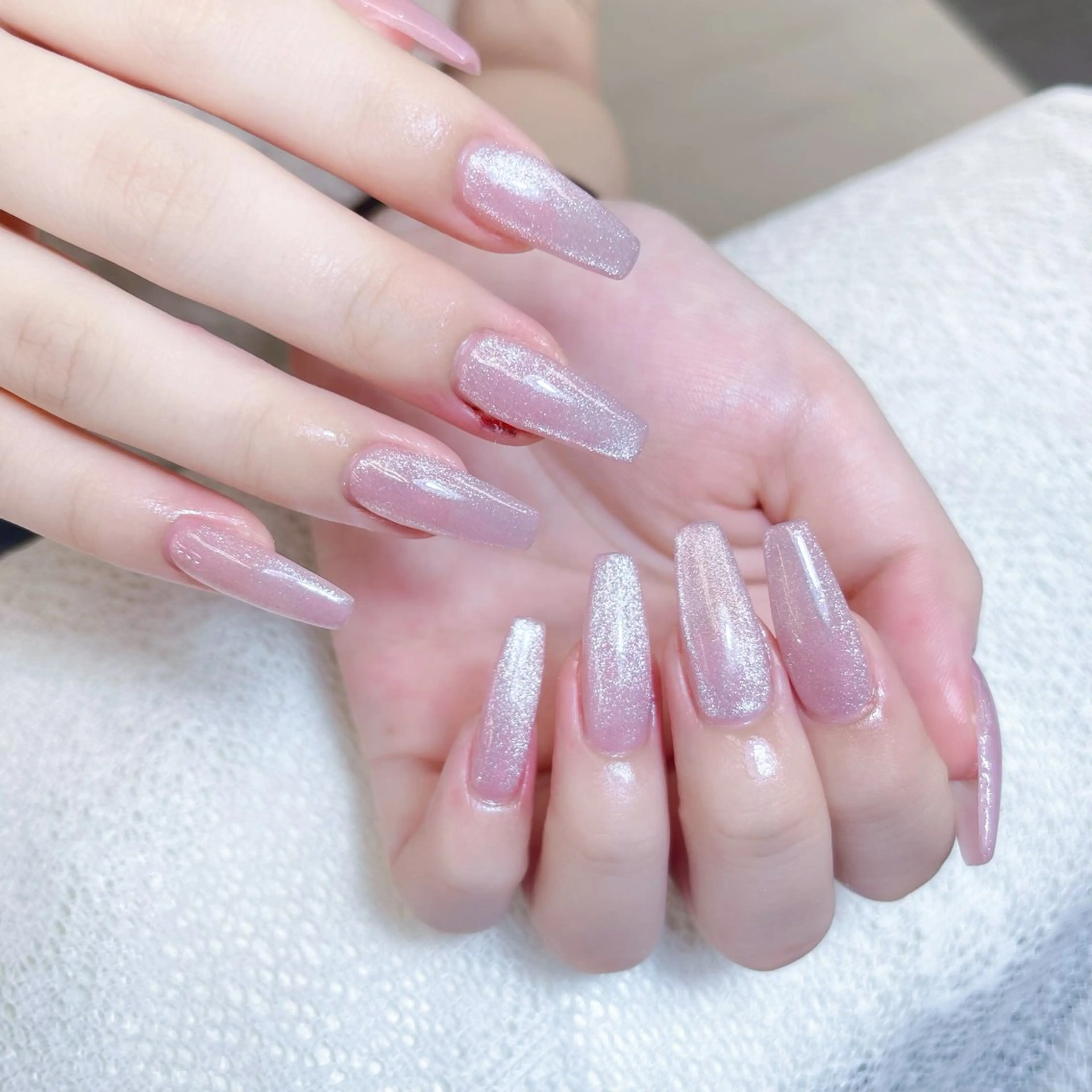 ネイル オーロラネイル クリアネイル フラッシュネイル ジェルネイル グラデーション ZUZU AMEE NAILのネイルデザイン