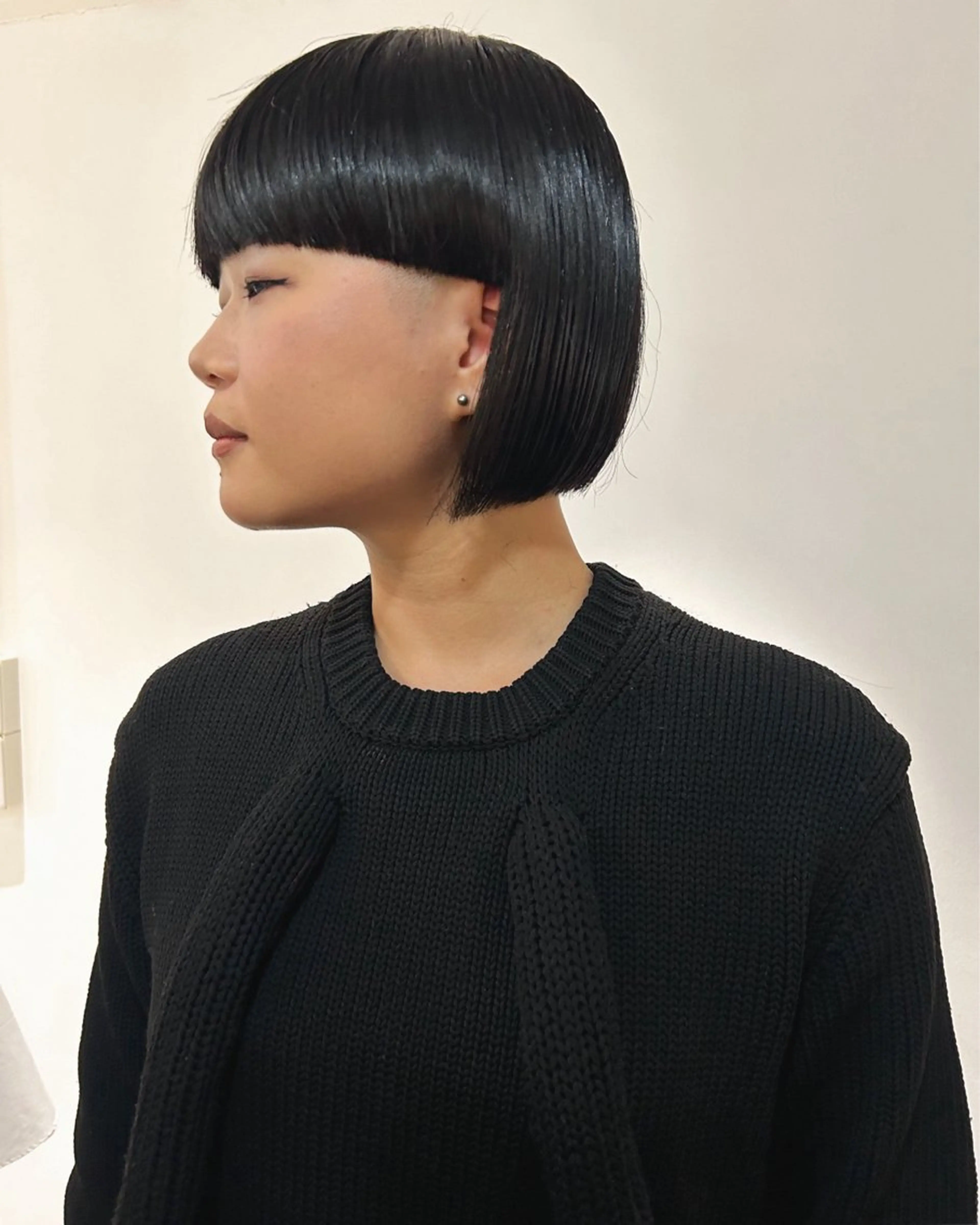 ショート ボブ ワイドバング カット トリートメント Loom.所属・村上雅人 ナチュラルモードのヘアスタイル