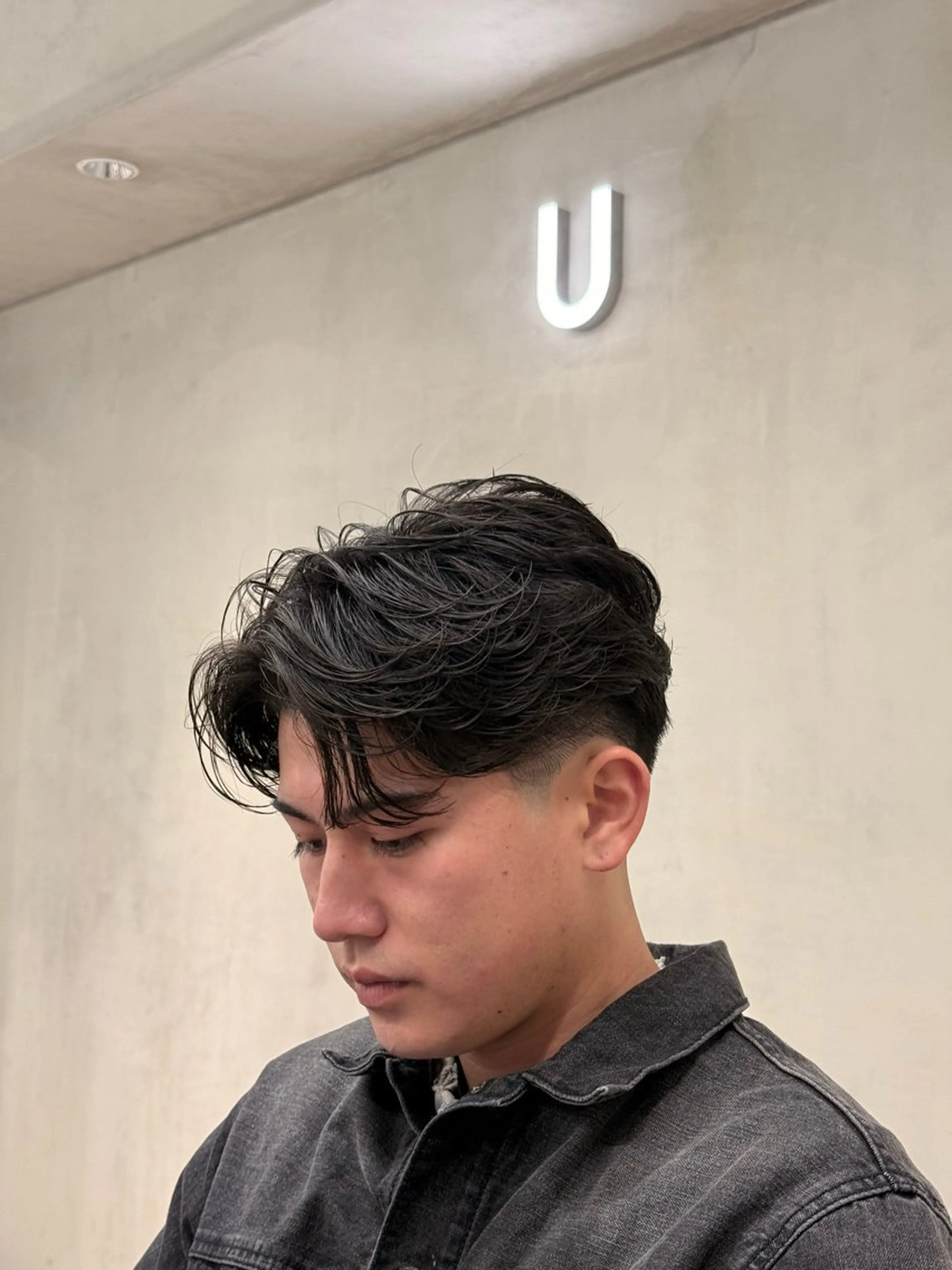 ショート パーマ メンズ フェードカット メンズショート ショートヘア カット パーマ トリートメント MEN’S SALON HAVANA所属・渋谷/フェザーパーマ /フェード/千尋のヘアスタイル