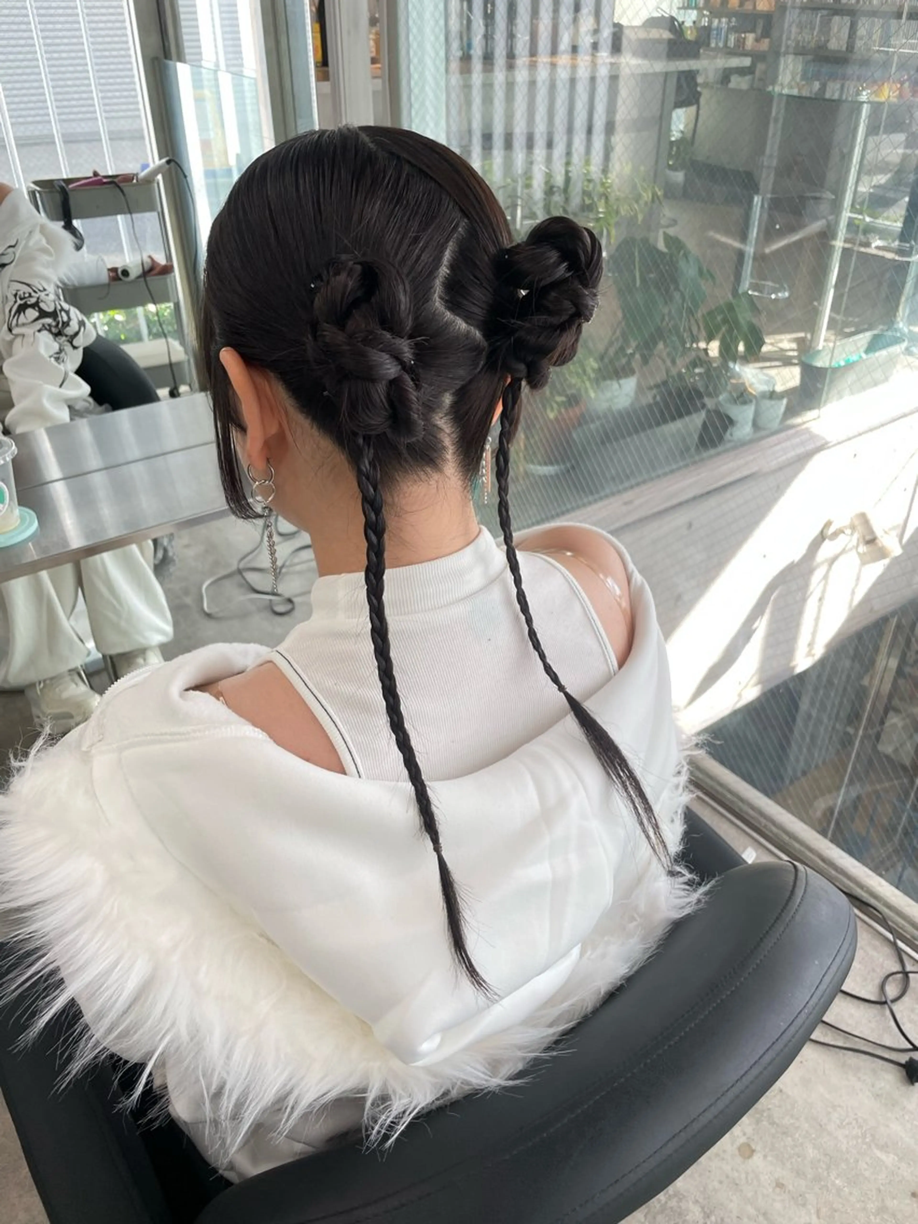 ヘアアレンジ ヘアセット 速水 ゆきののヘアスタイル