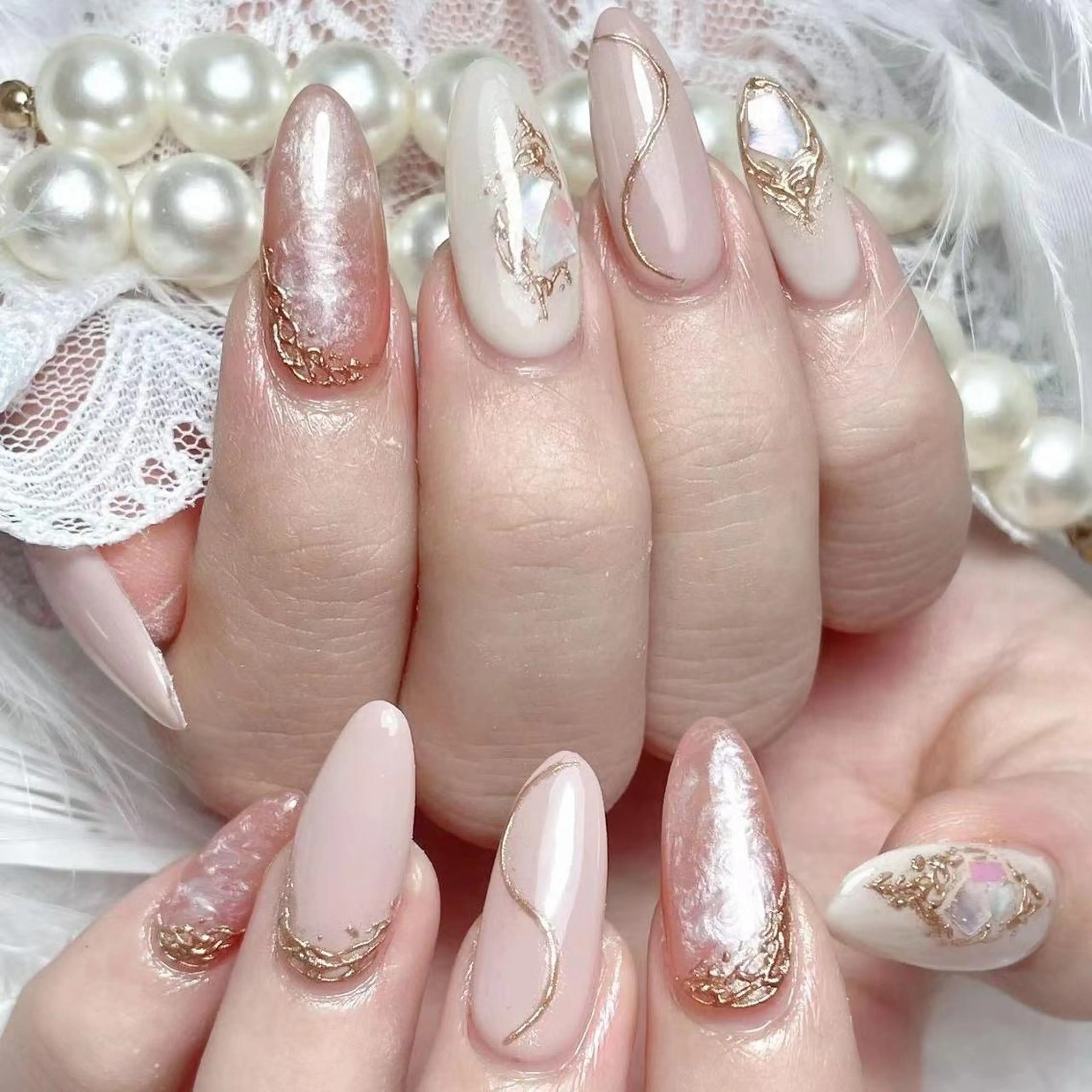 ネイル ゴージャス ハンドネイル DIAMOND 💦のネイルデザイン