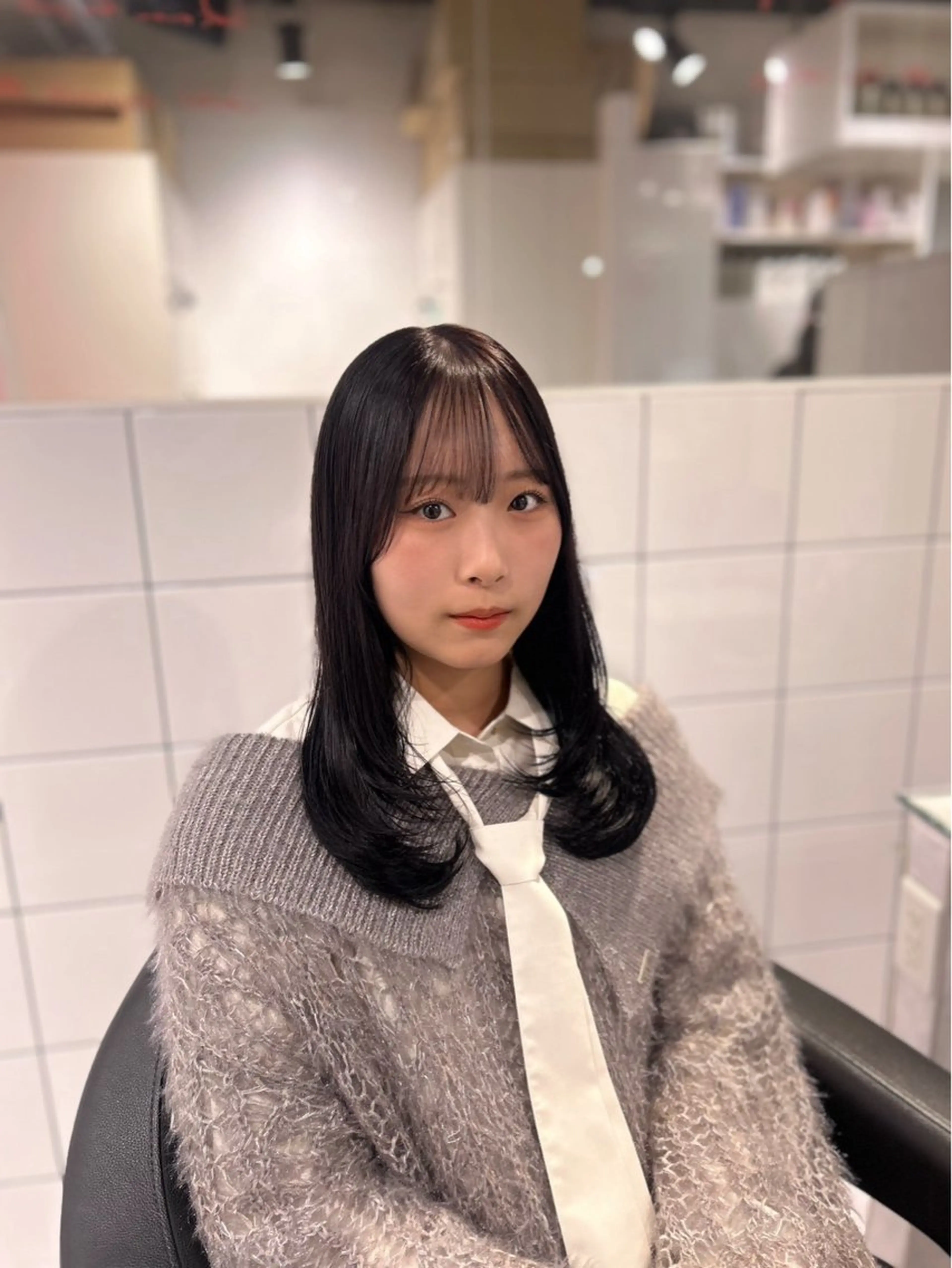 ロング カラー ヘアカラー トリートメント 表参道/透明感カラー /暗髪/ジュキヤのヘアスタイル