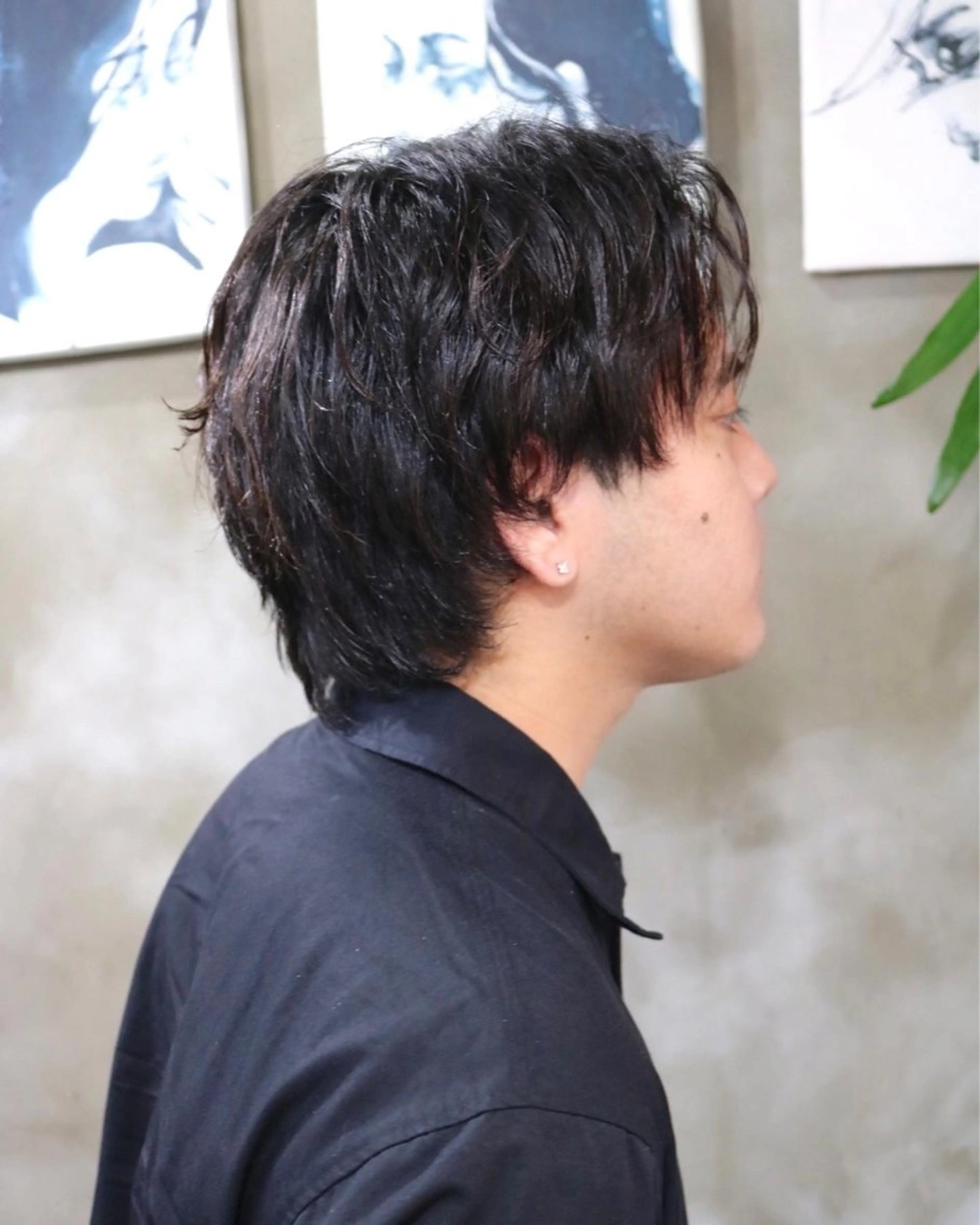 ショート パーマ メンズ カット パーマ トリートメント 木村陸弥 似合わせ 透明感カラー🌿のヘアスタイル