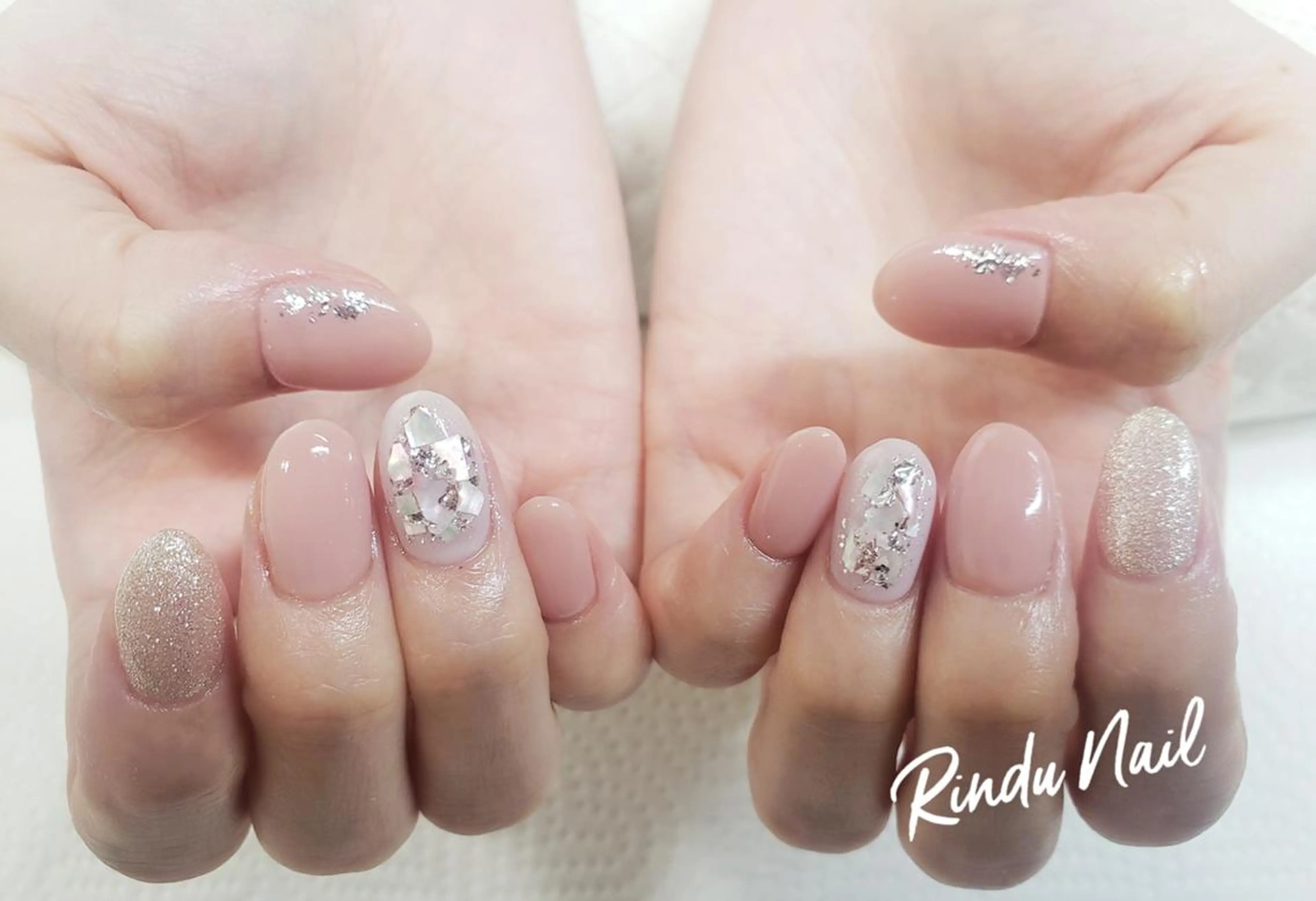 ネイル ラメ(グリッター) 春ネイル Rindu Nail 名駅Jrのネイルデザイン