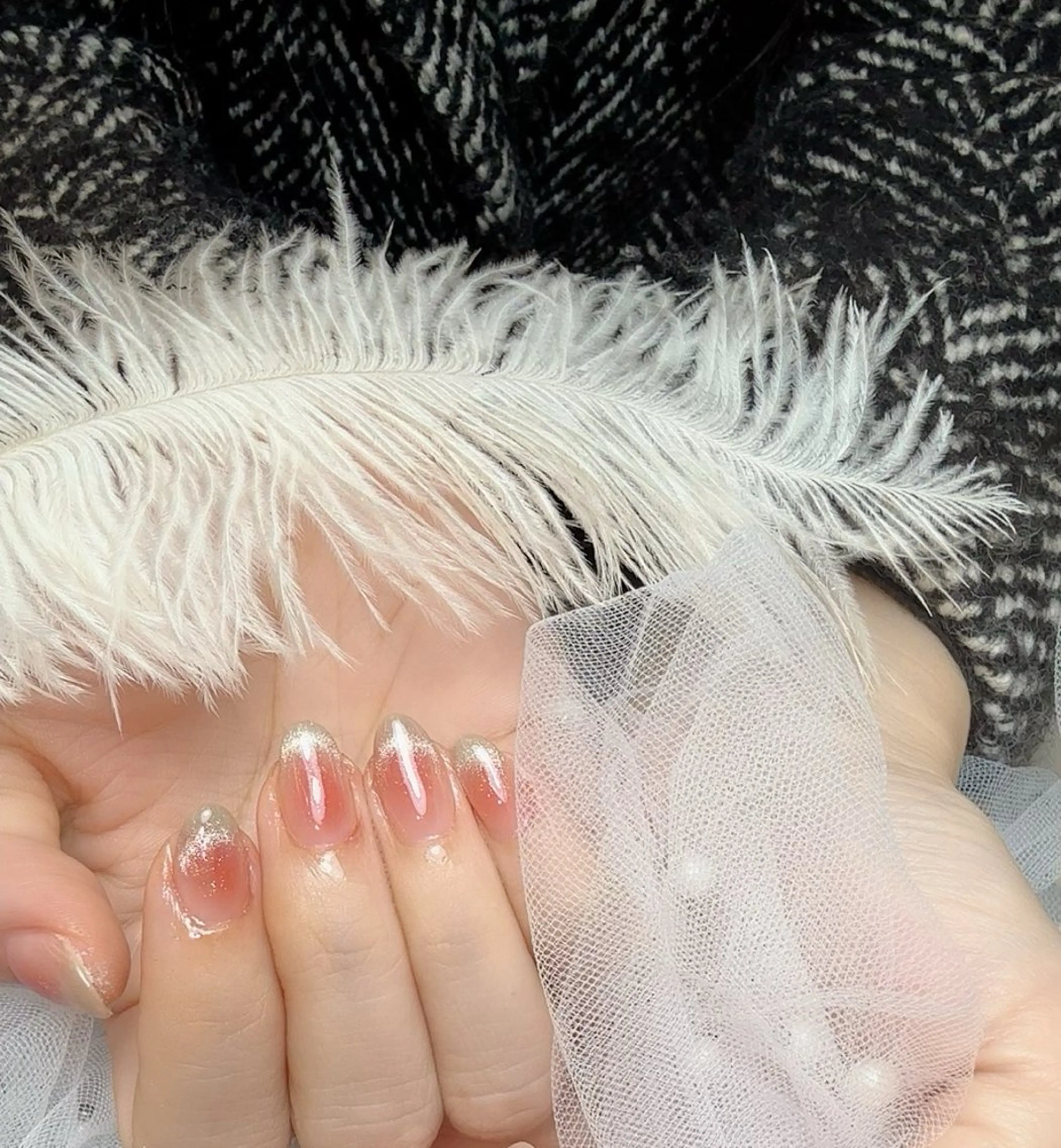 ネイル チークネイル フットネイル フレンチネイル ジェルネイル ガラスフレンチ ハンドネイル Nikosalon rikoのネイルデザイン