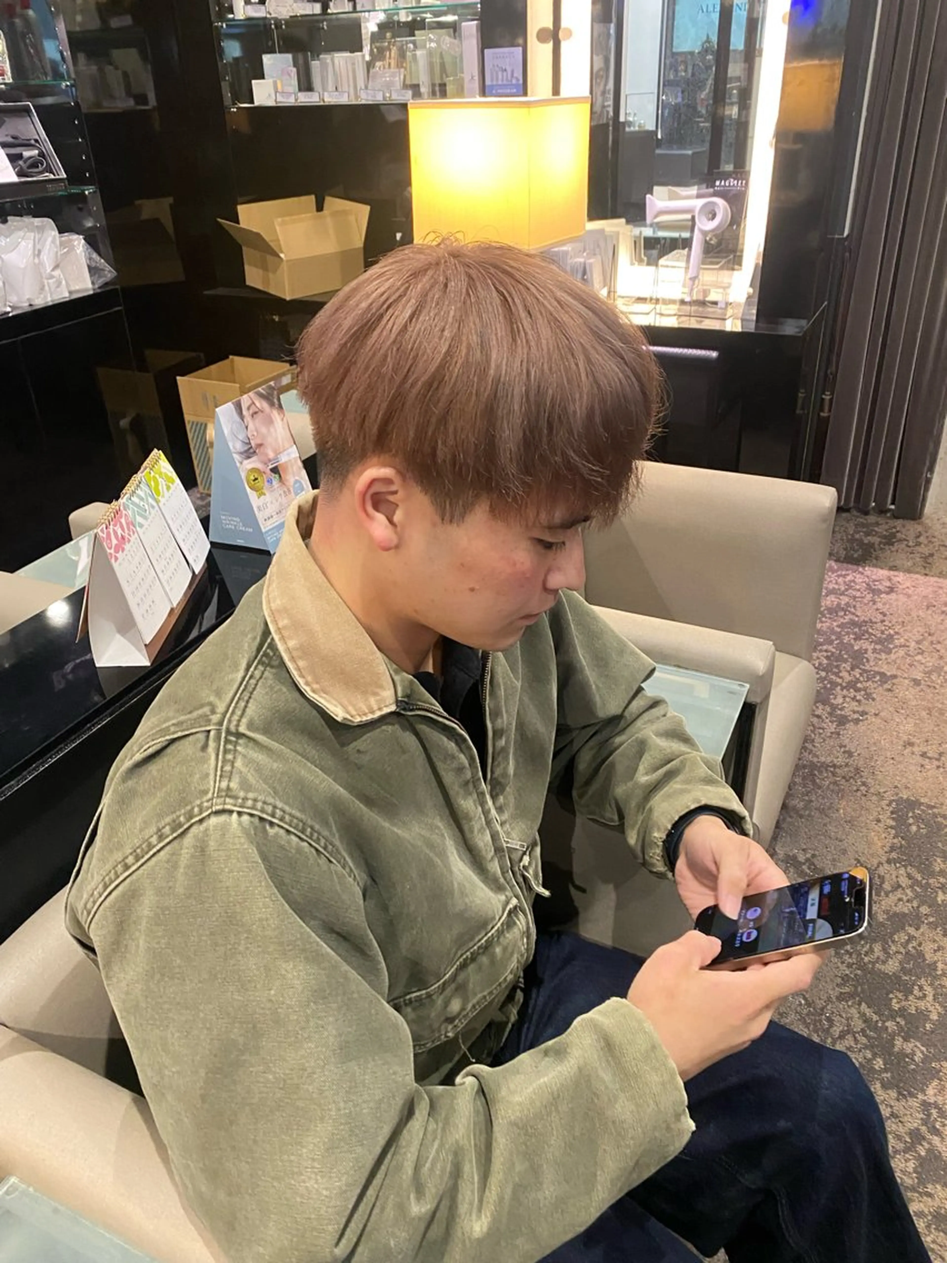 メンズ ヘアカラー 水野 聖哉のヘアスタイル