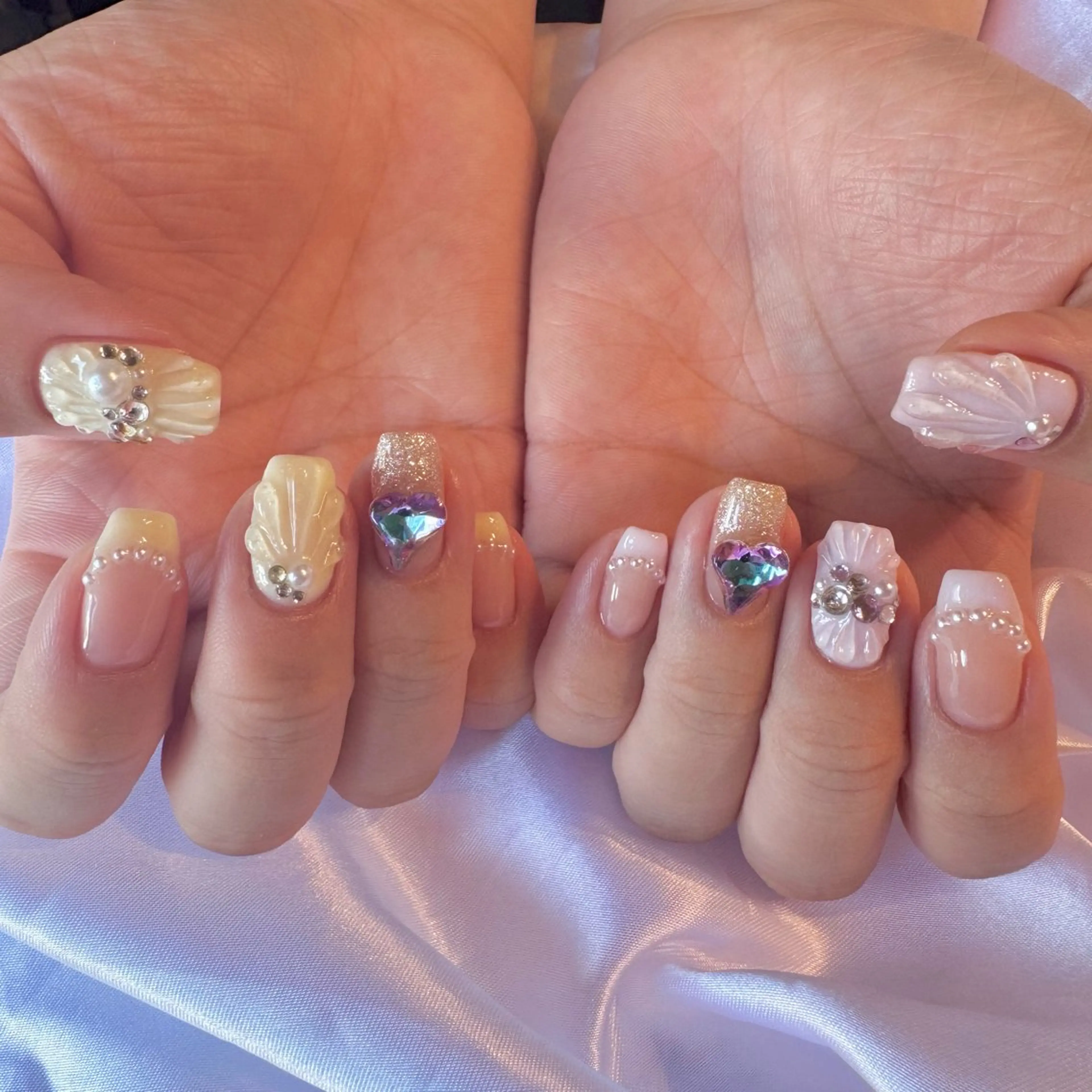 ネイル 夏ネイル ハンドネイル nail salon e'mu💐のネイルデザイン