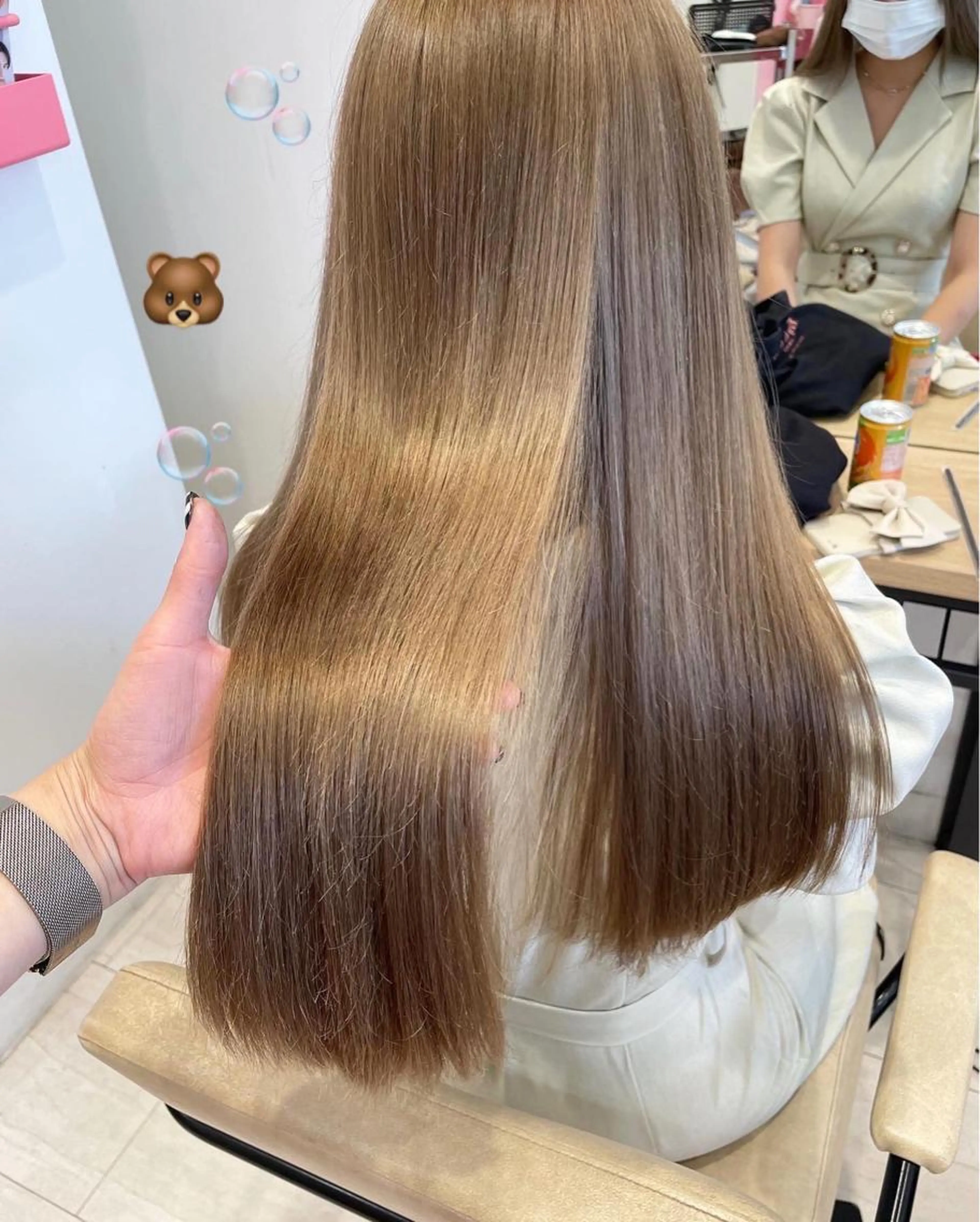 new極上ケア‼️フローディア＋保湿スパトリートメント🧖‍♂️🧖‍♀️前髪、顔周りカット＋コテ巻き付の写真