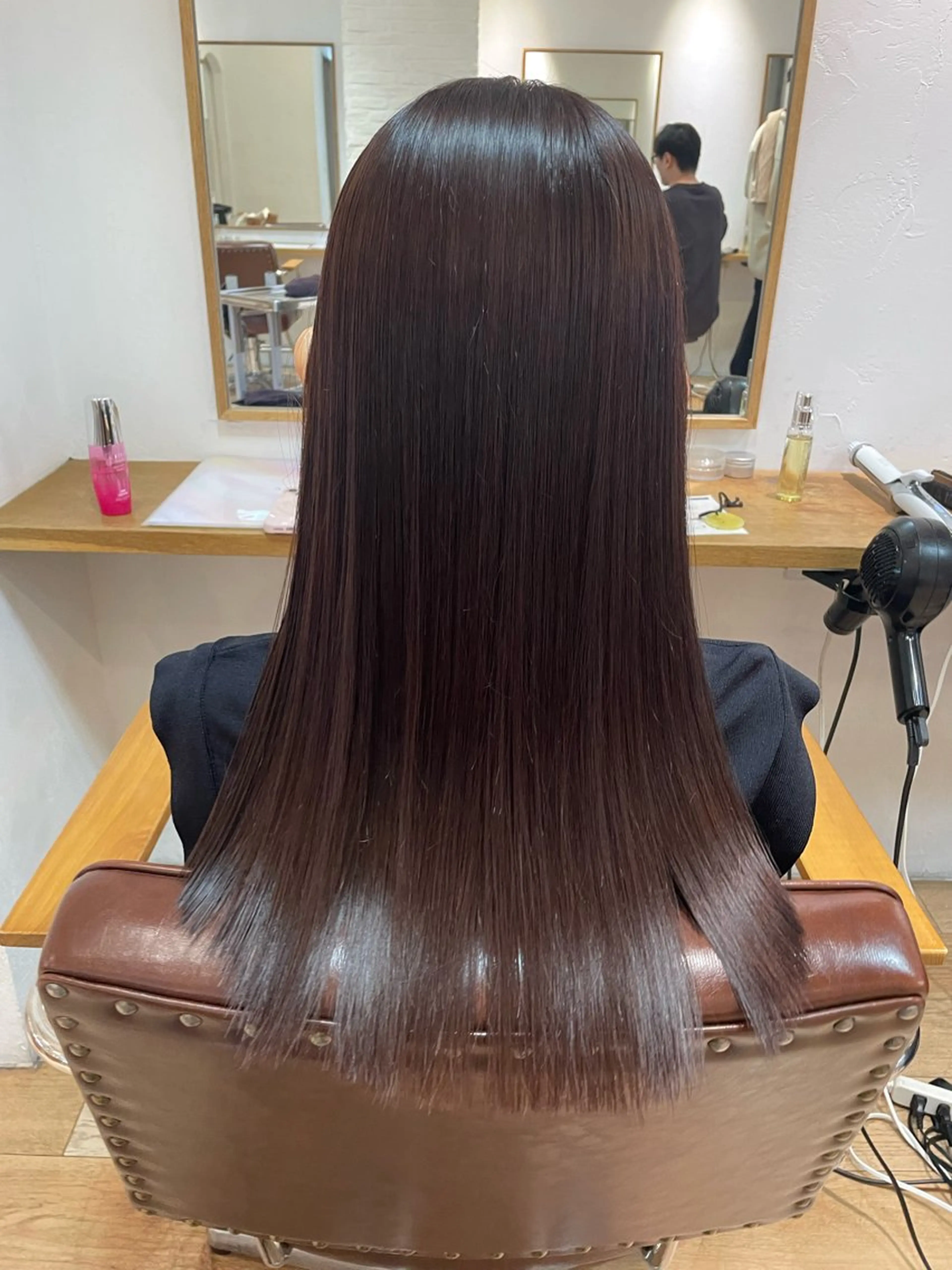 【ミニモ限定🎌】カット+ダメージレス縮毛矯正+ケアカラー+4Step超音波トリートメントの写真