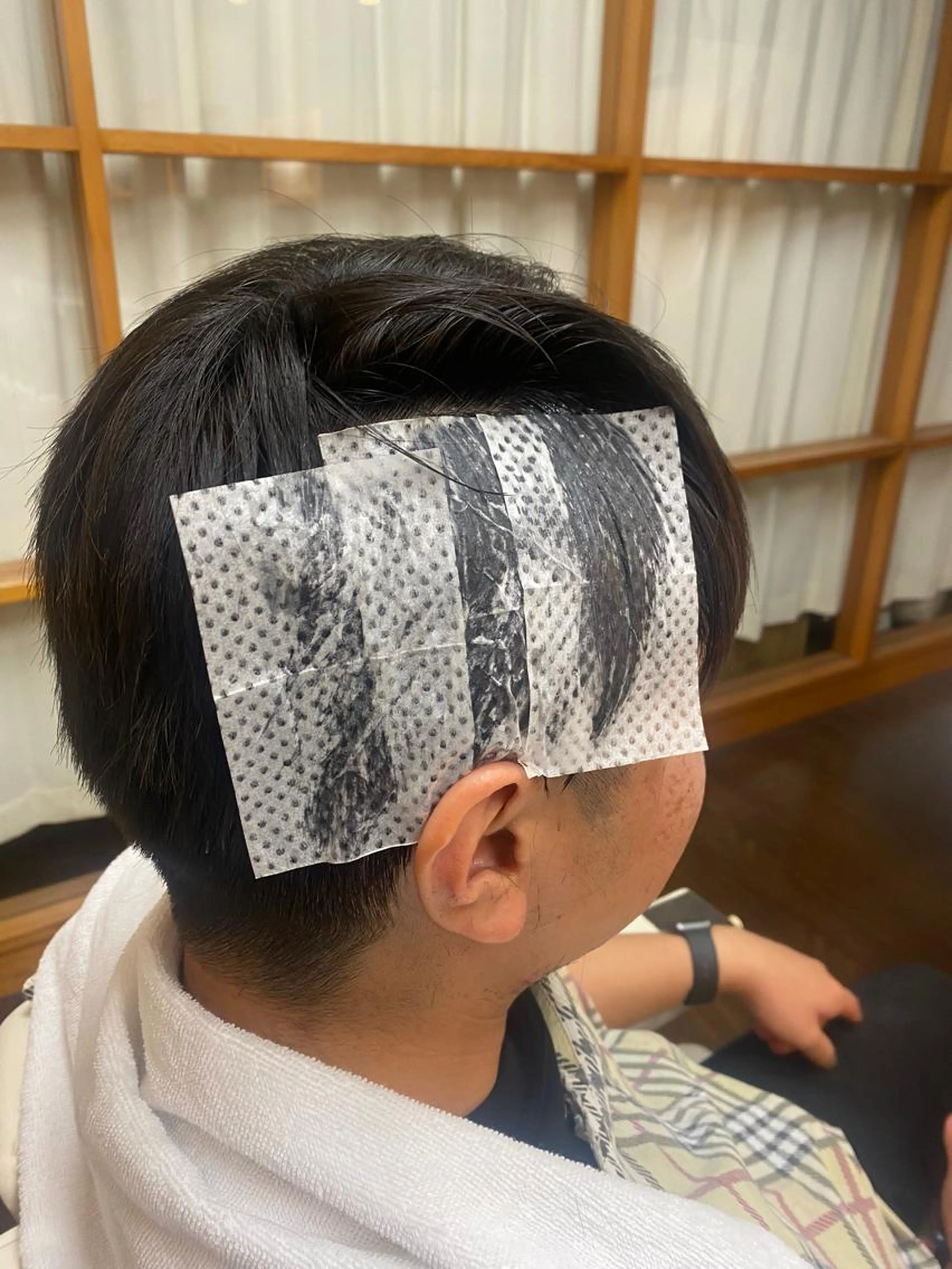 メンズカット＋ダウンパーマの写真