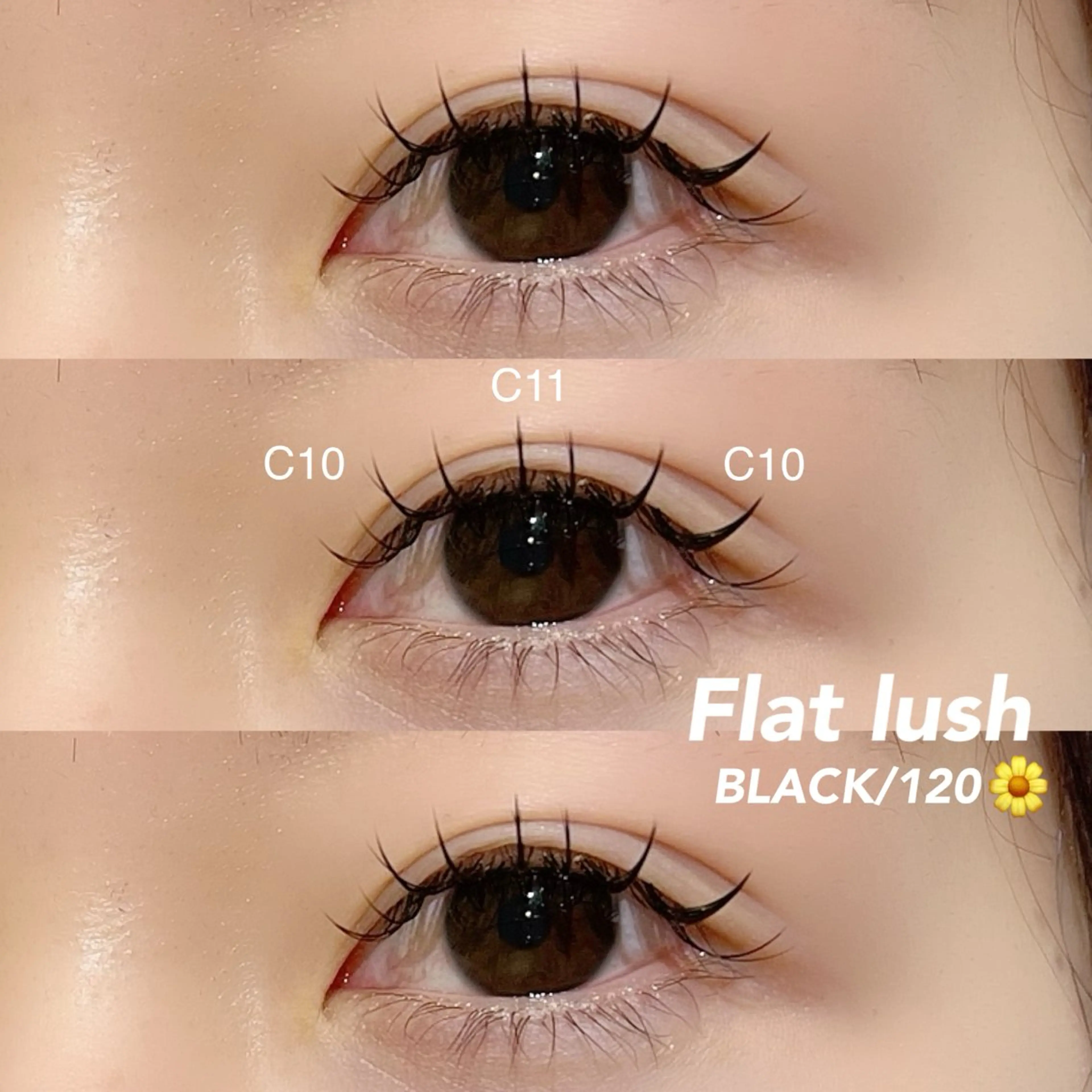 フラットラッシュ 120本まで🤍コーティング美容液仕上げ✨束感仕上げも◎の写真