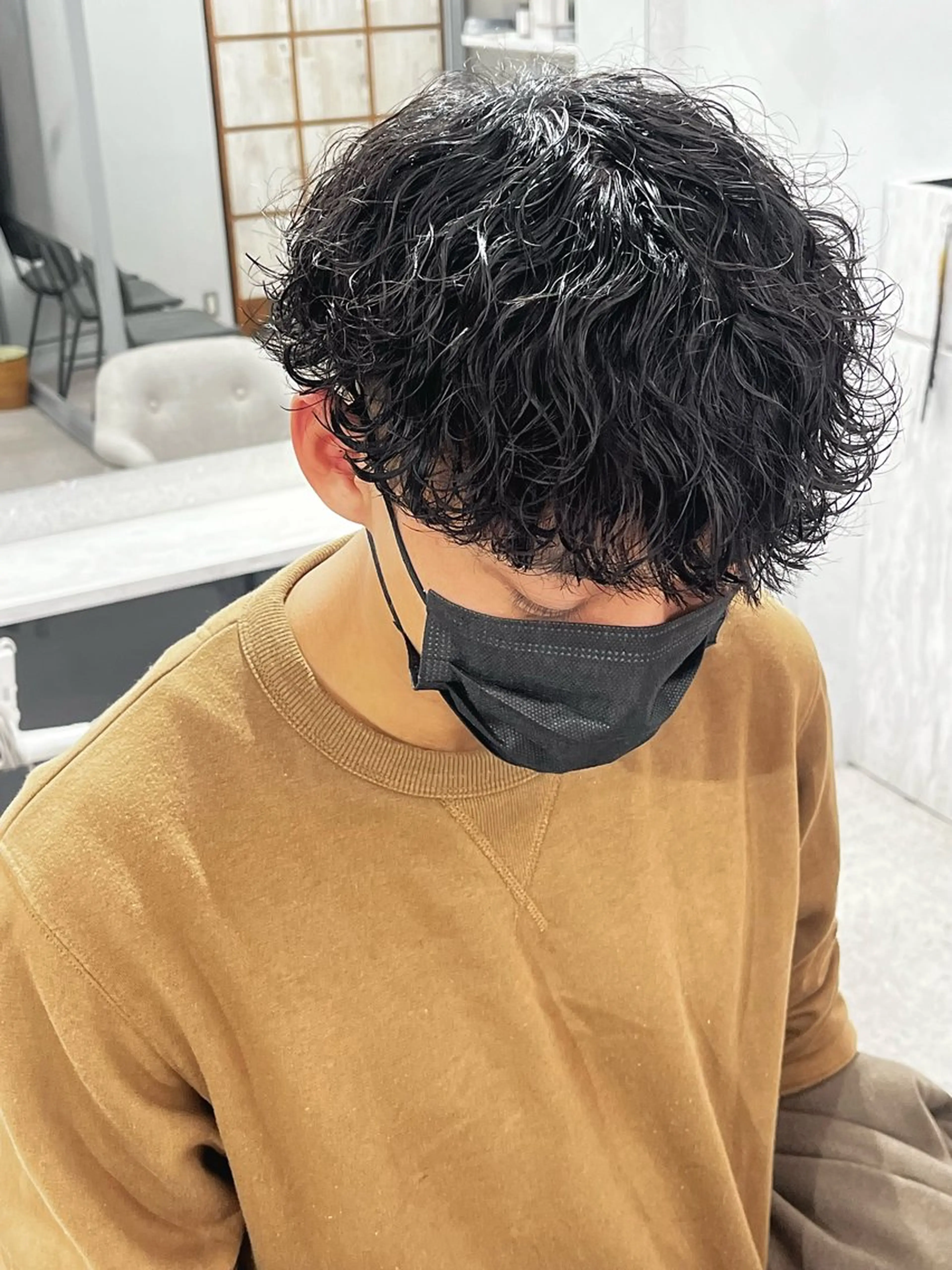 パーマ メンズ カット パーマ 🍐シャドウパーマ メンズ特化/守岡🍐のヘアスタイル