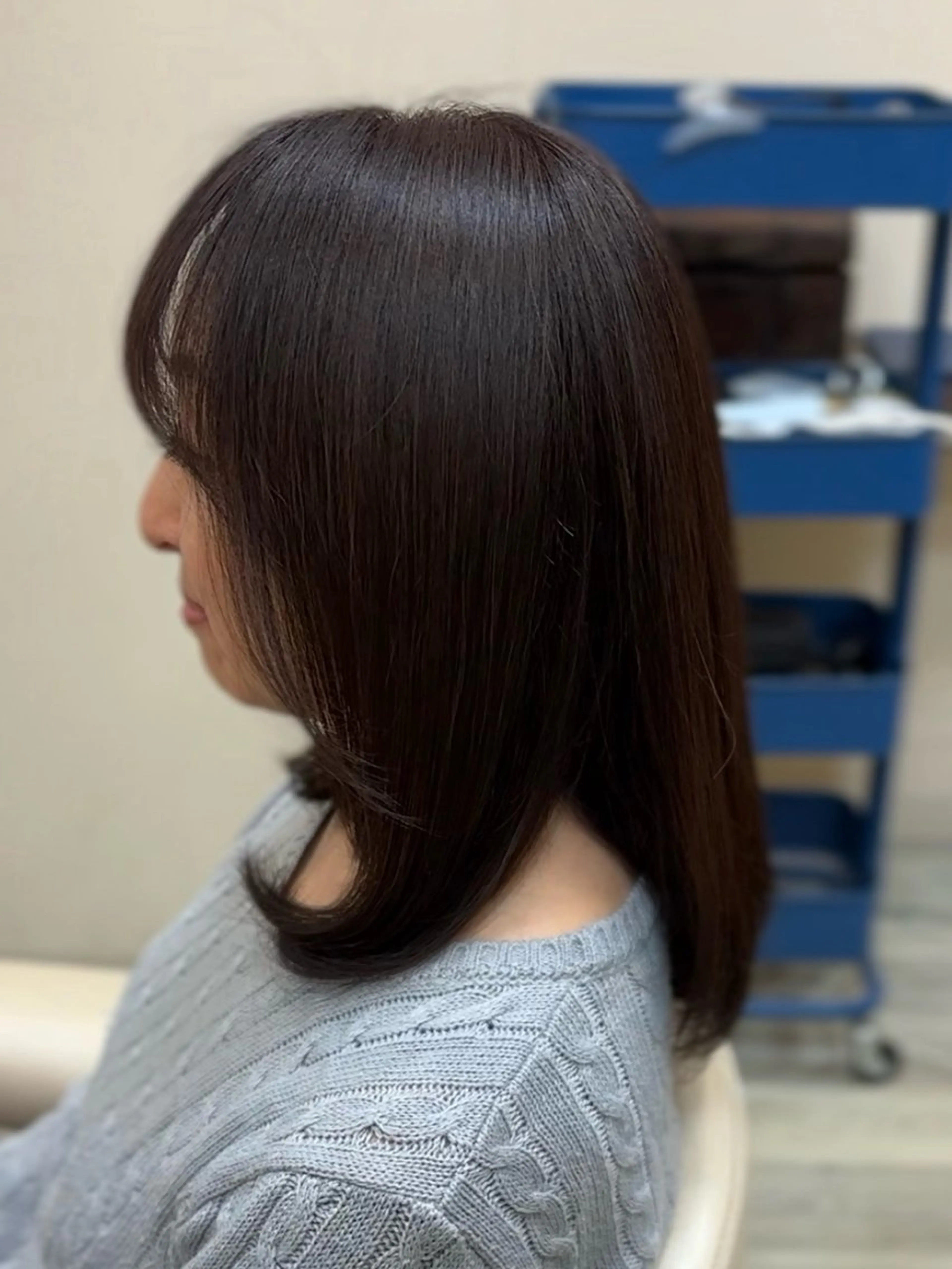 セミロング トリートメント hair place apego所属・北野田|momo🍑 美眉/艶髪/耳ツボの眉毛・アイブロウイメージ