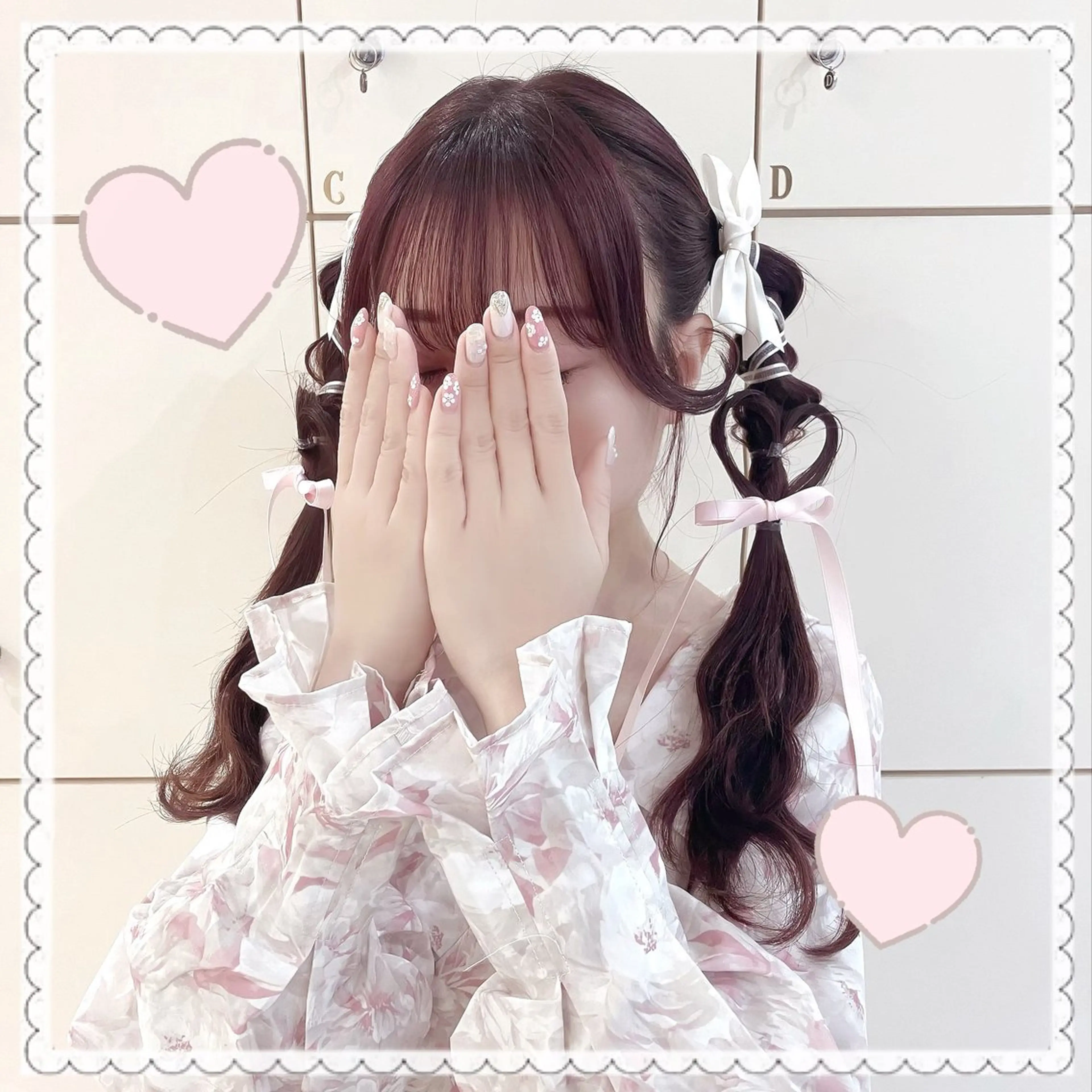 ロング ヘアアレンジ ツインテール 前髪/顔周り/透明感 艶カラーとどさんのヘアスタイル