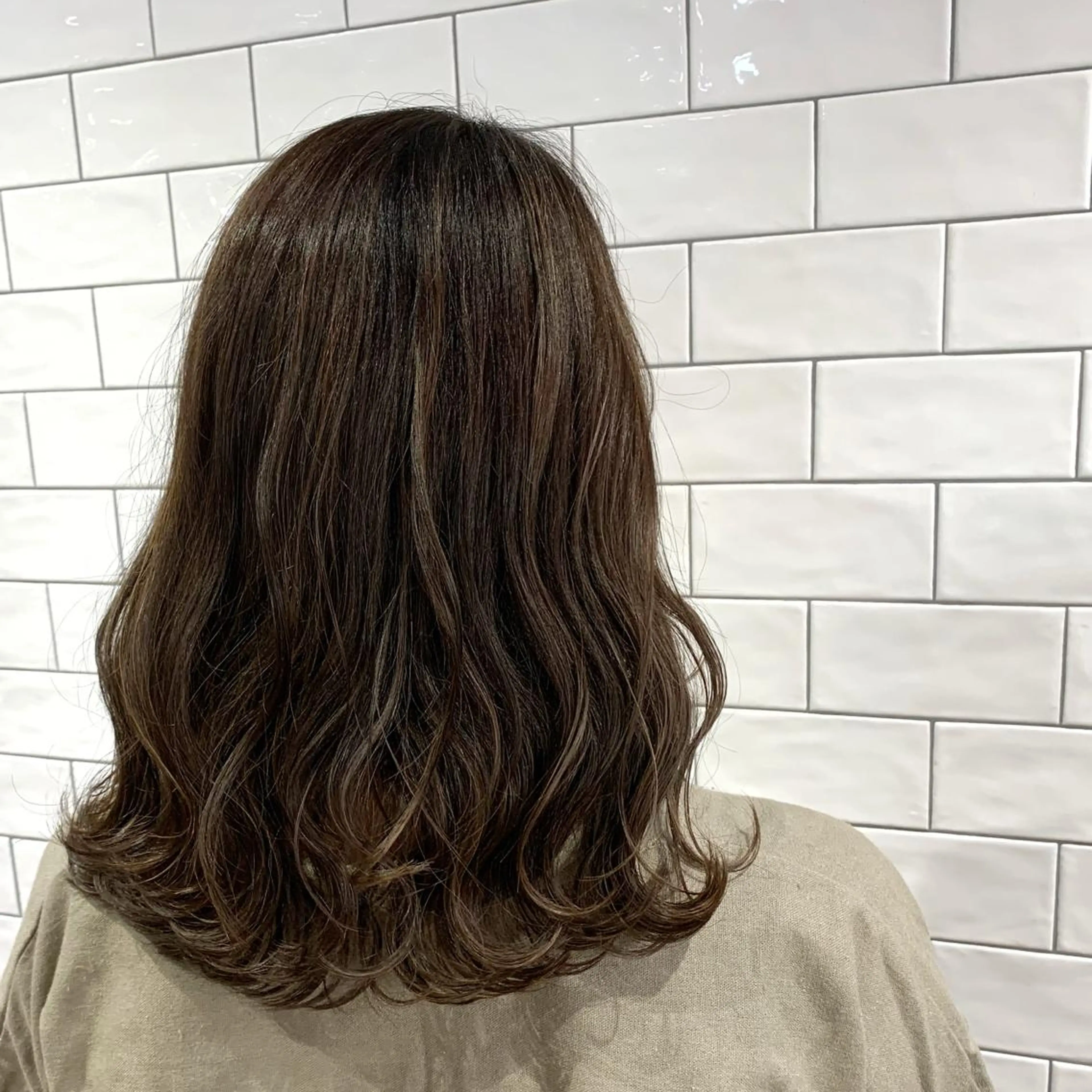 ミディアム カラー ヘアカラー 原山 直人のヘアスタイル