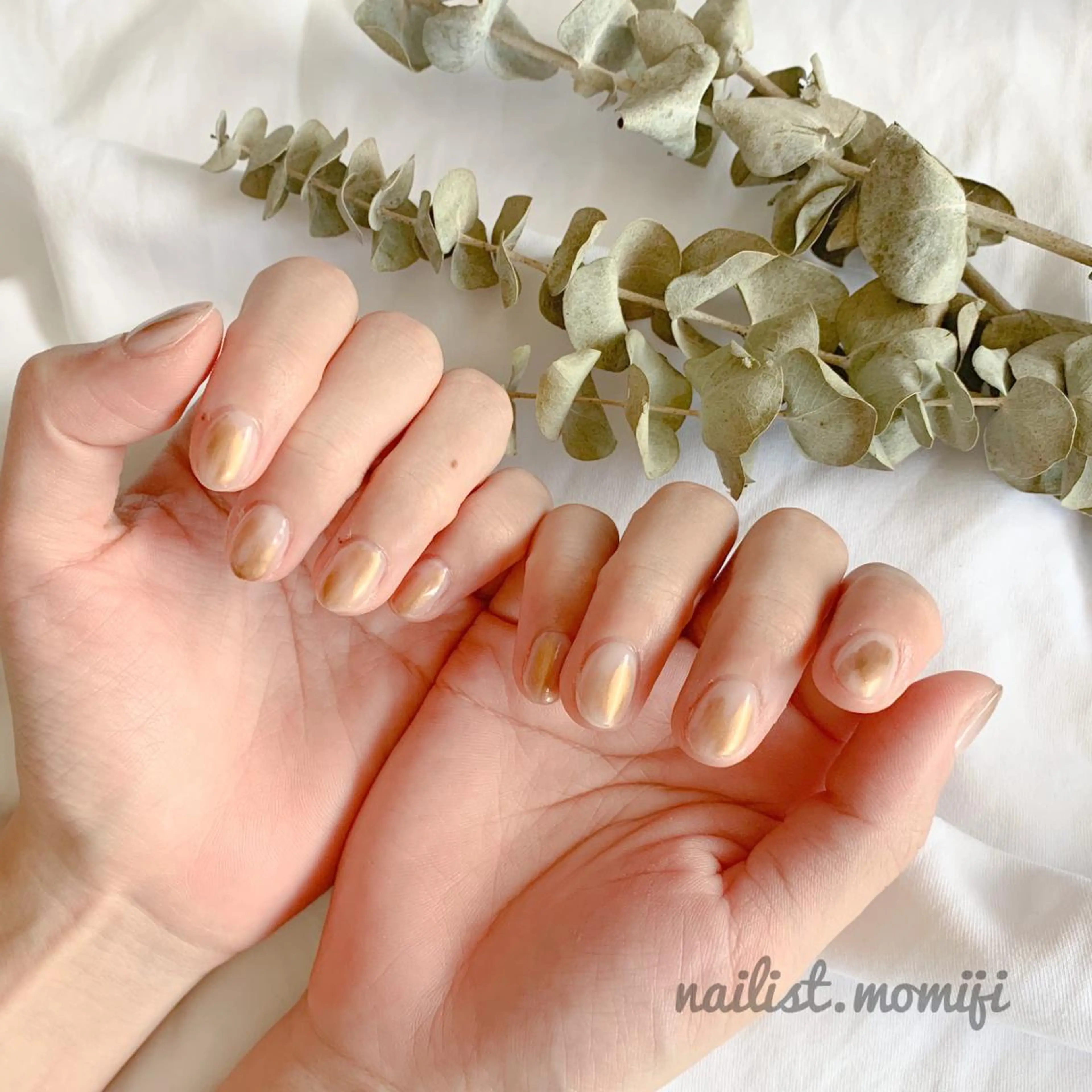 ネイル ゴールド ニュアンスネイル nailist_ momijiのネイルデザイン