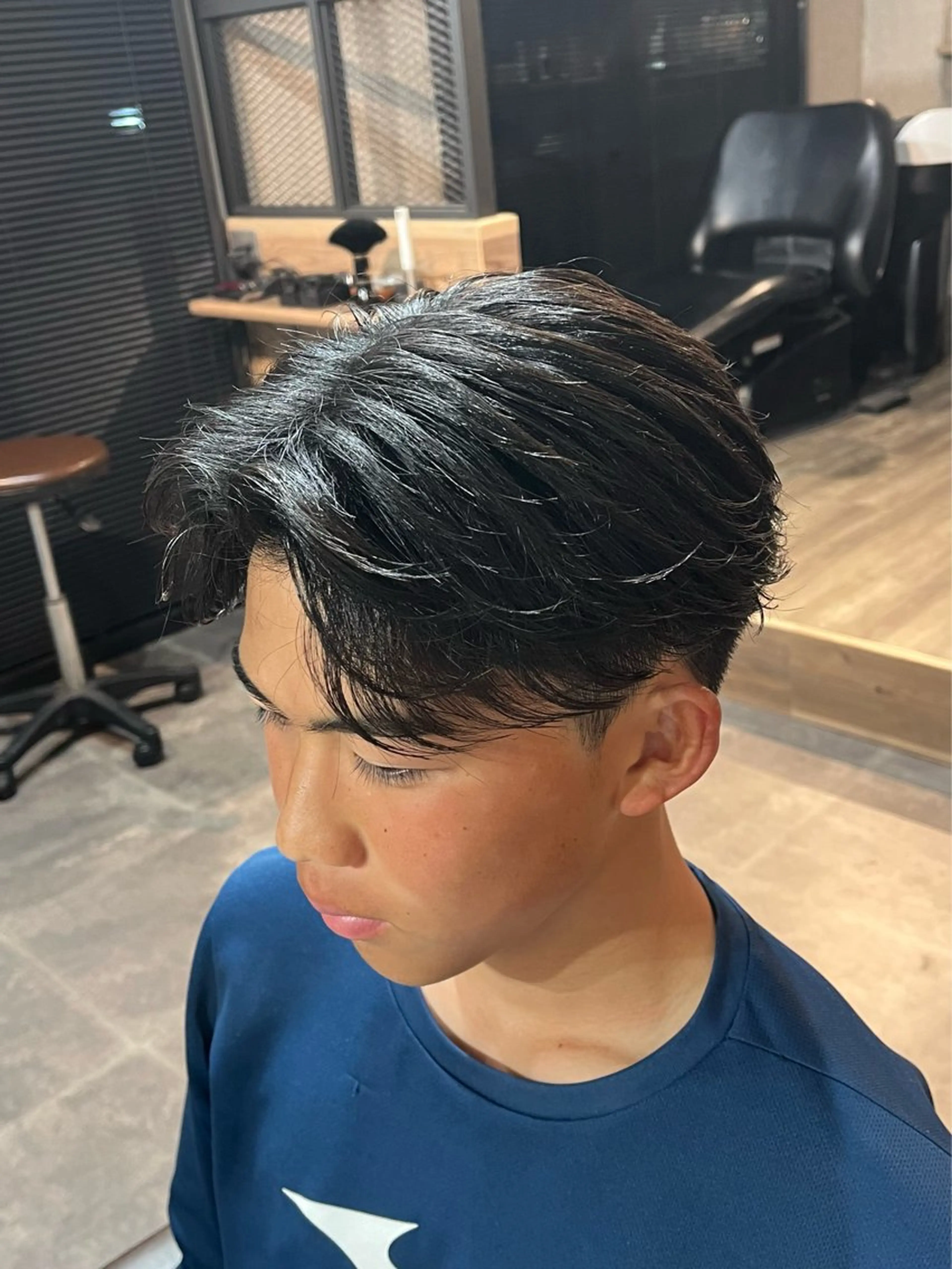 ショート メンズ センターパート ショートヘア 宇野 シゲトのヘアスタイル