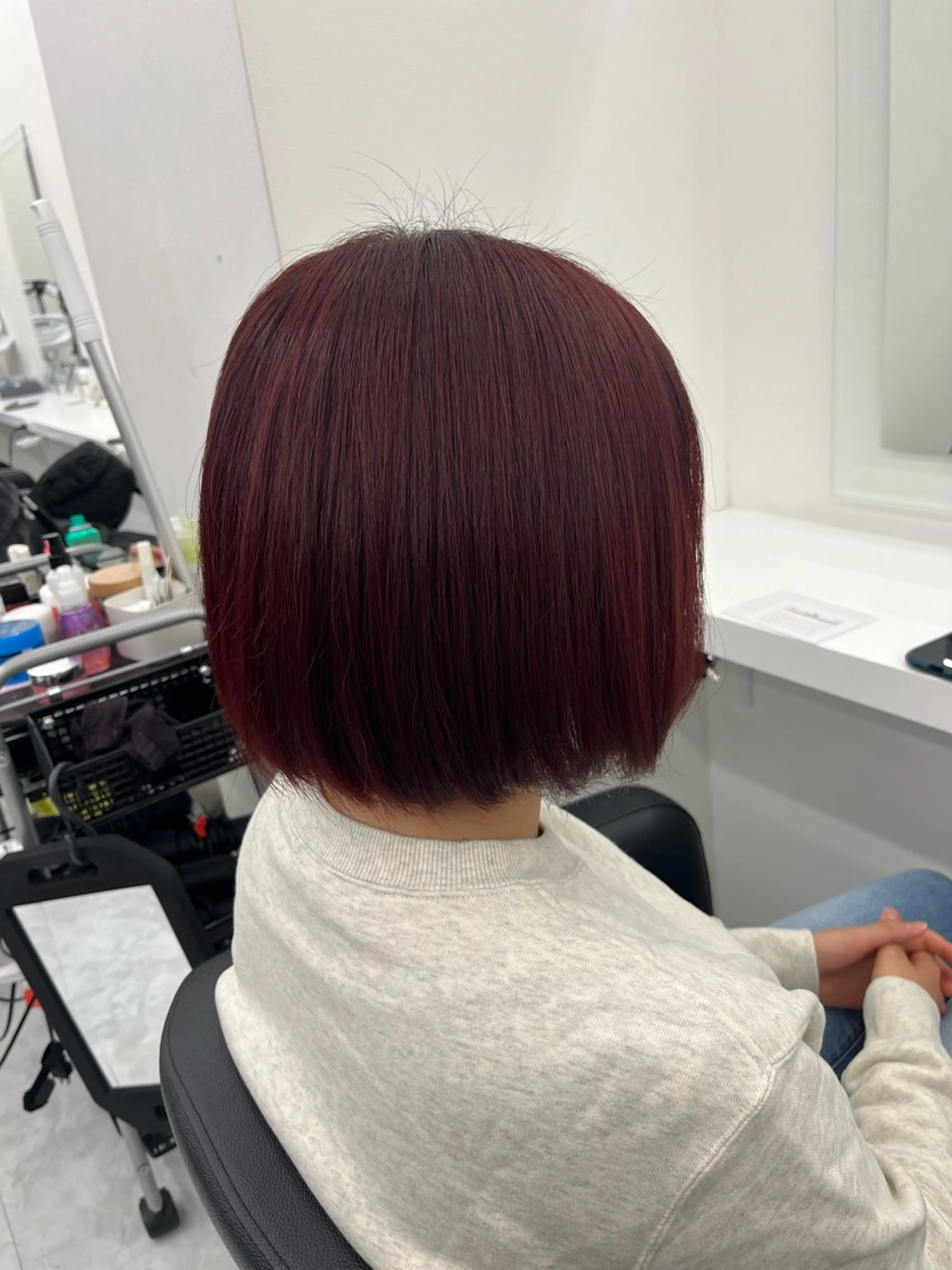 ショート カラー レッドカラー 💖トレンド秋冬 カラー💖FUTAのヘアスタイル