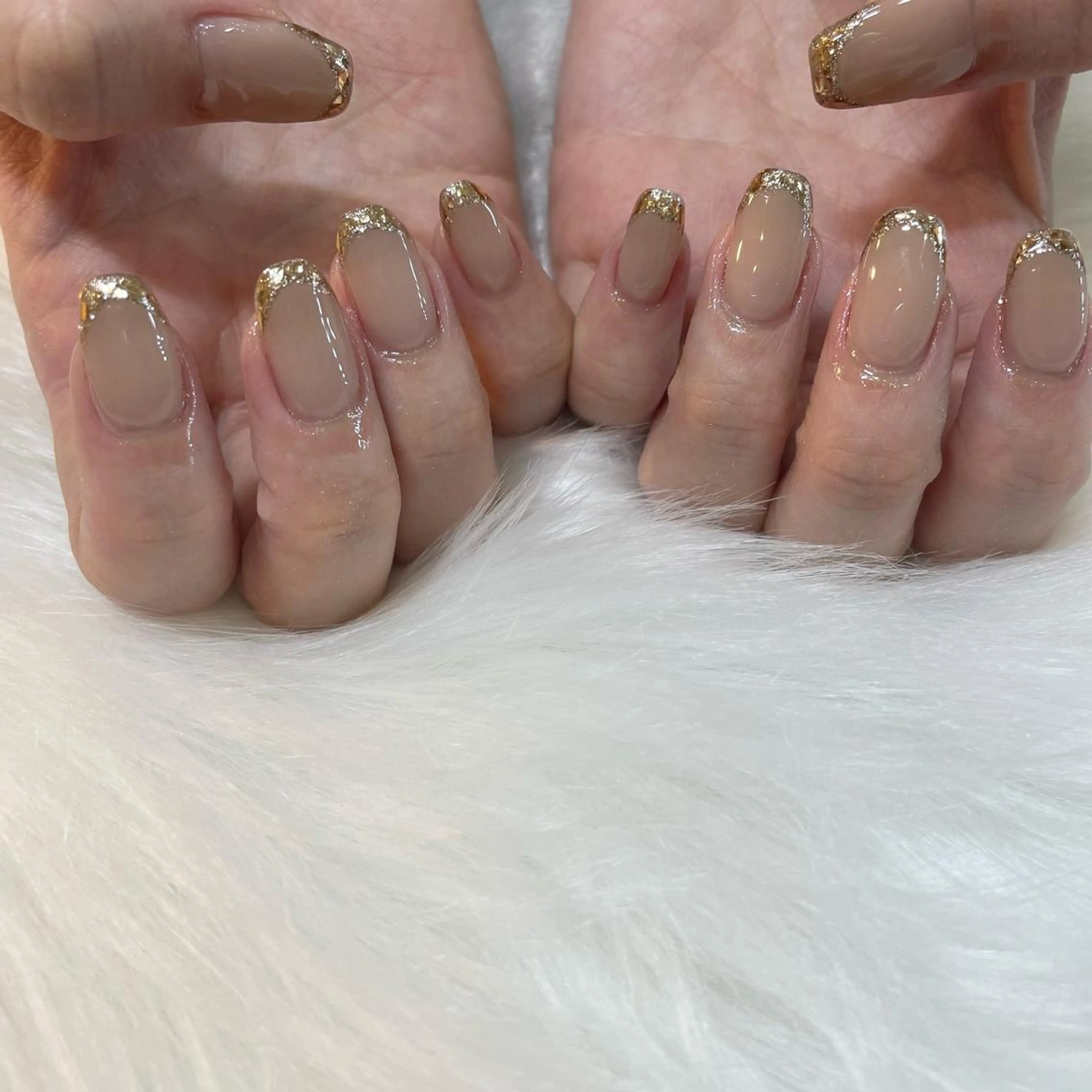 ネイル フレンチネイル ガラスフレンチ Nail Salon Gummi.のネイルデザイン