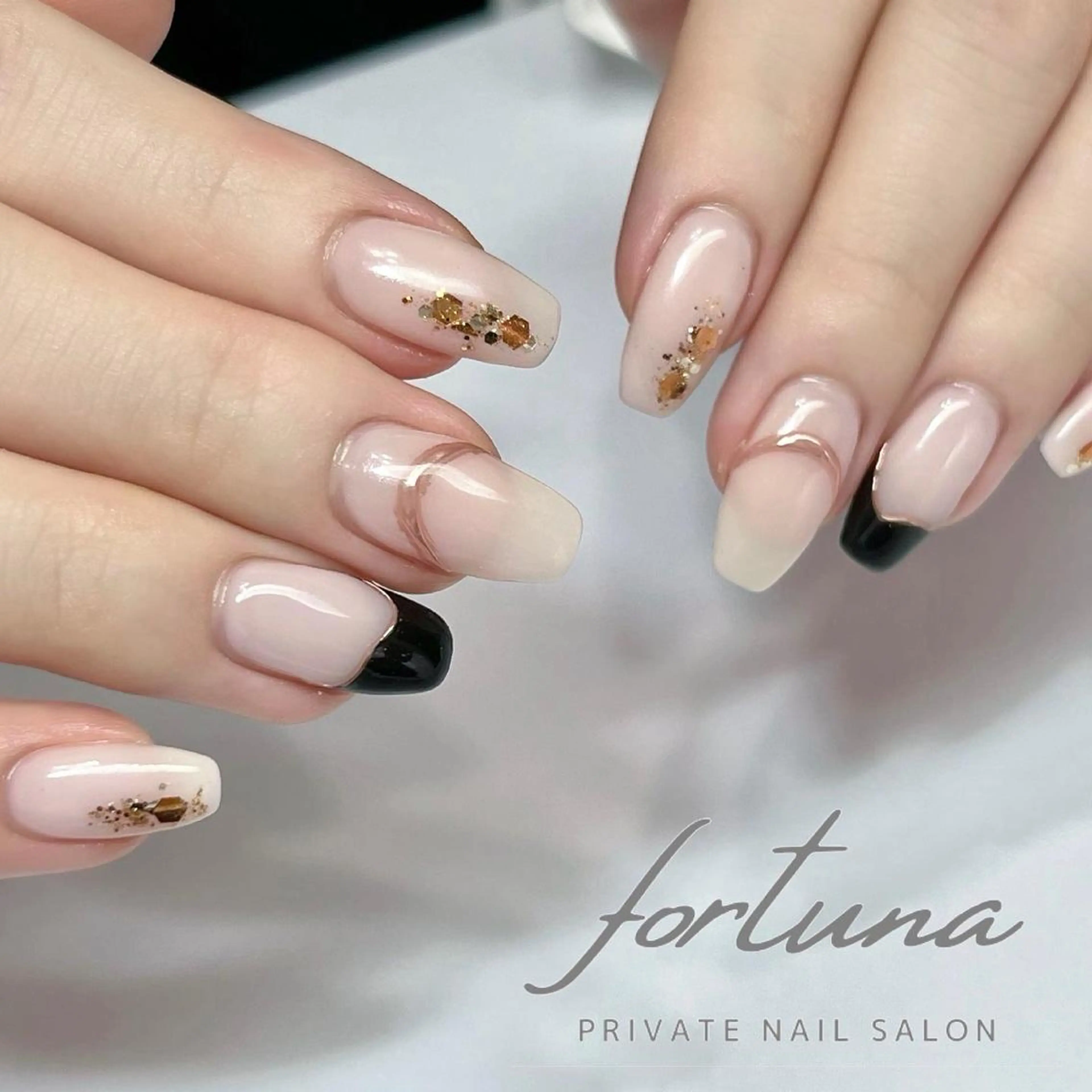 ネイル フレンチネイル fortuna 武藤裕美のネイルデザイン