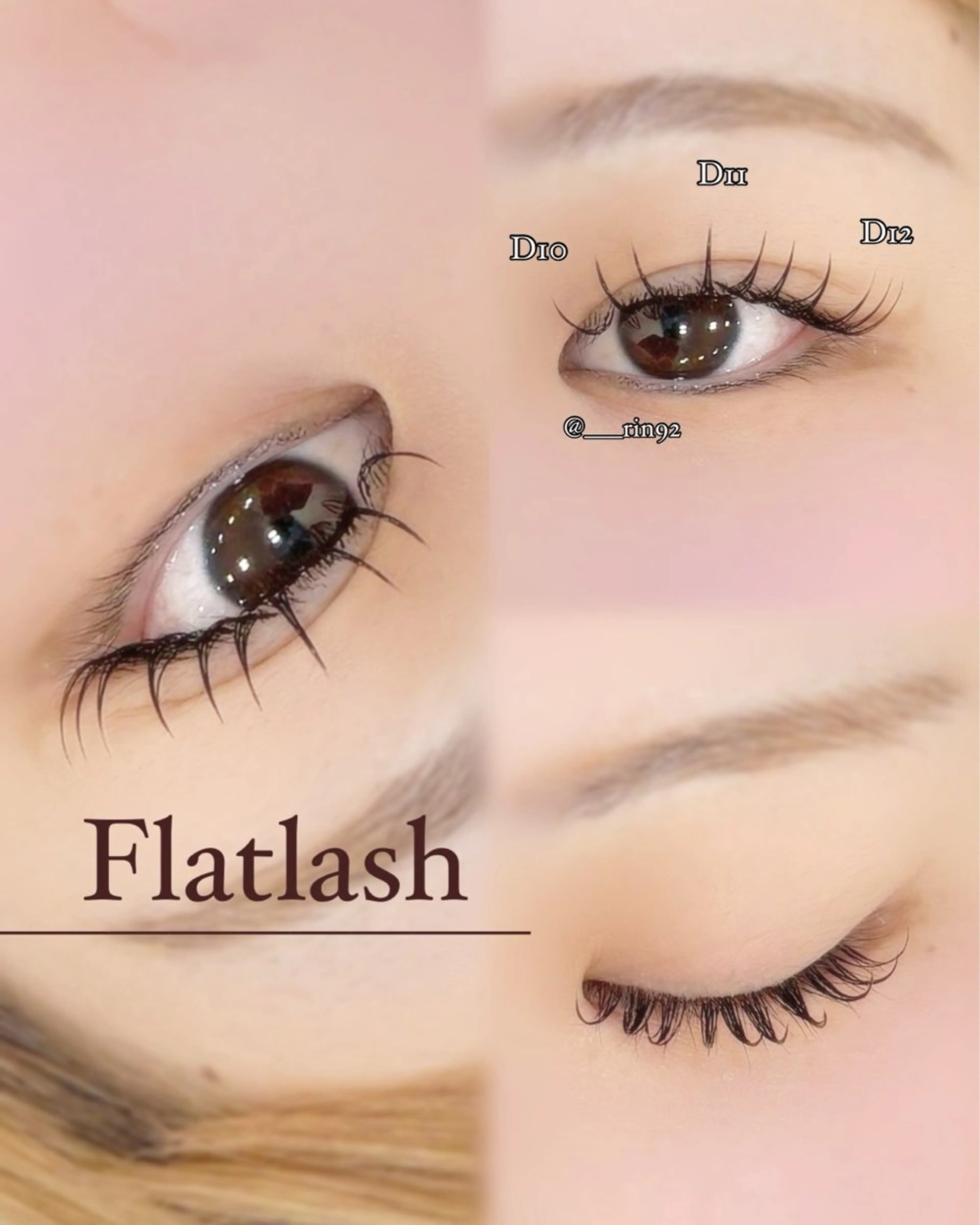 メンズ マツエク・マツパ 束感まつ毛 フラットラッシュ eyelashsalon I:belle by BINEL所属・【i:belle】 Rinのマツエク・マツパデザイン