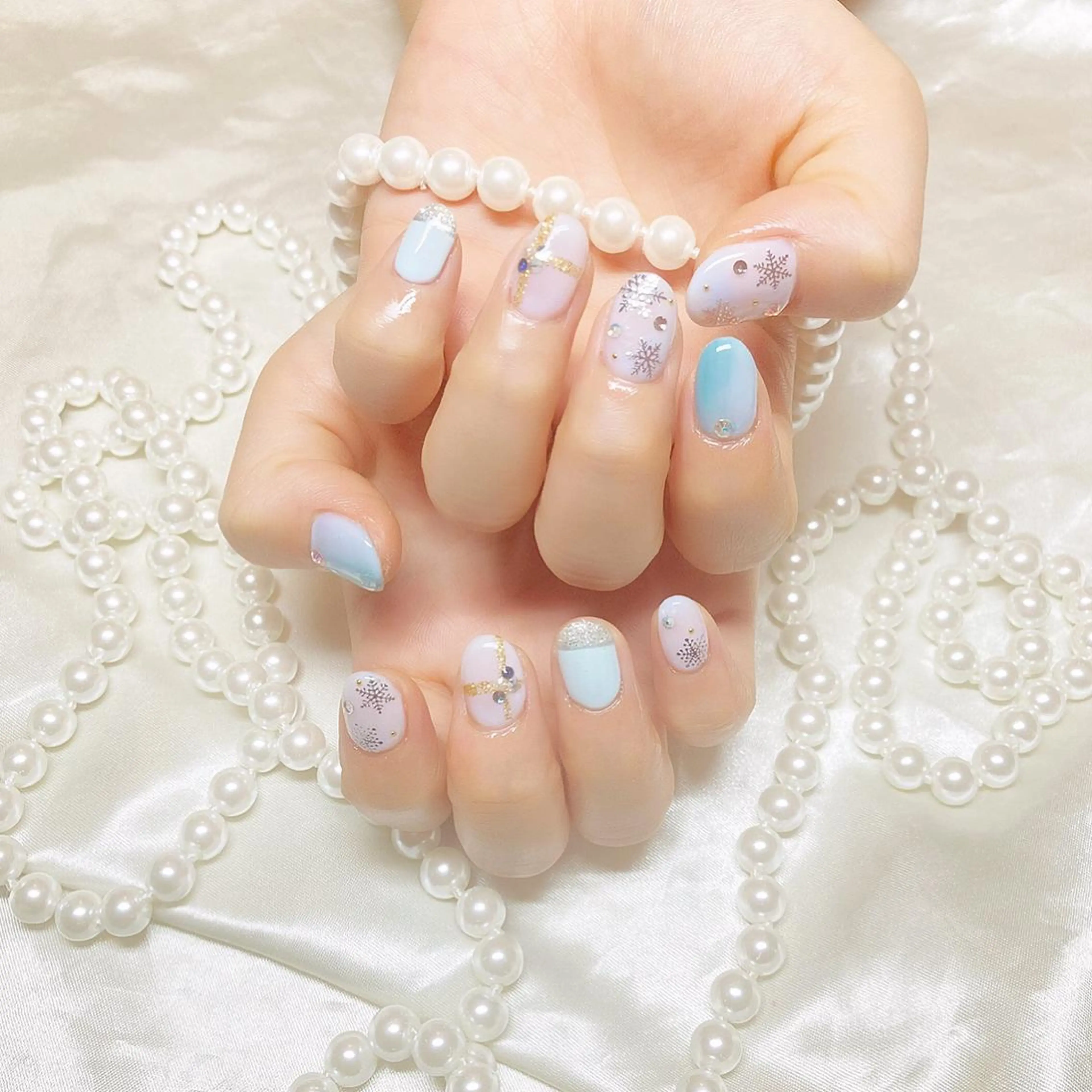 ネイル ラメ(グリッター) ハンドネイル フットネイル SugaryNail Rinaのネイルデザイン