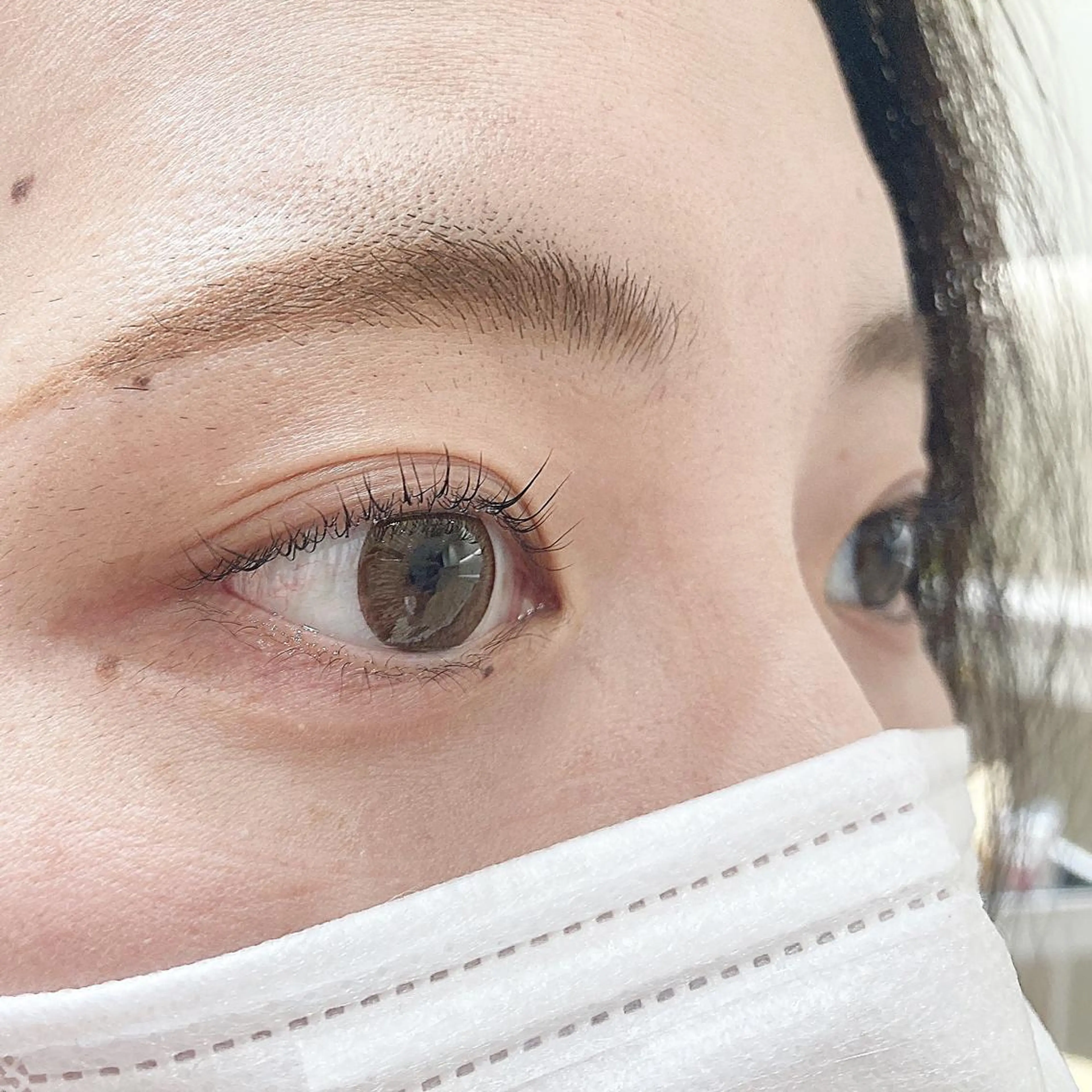 マツエク・マツパ 曲がる縮毛矯正 LIBER 　岩名のヘアスタイル