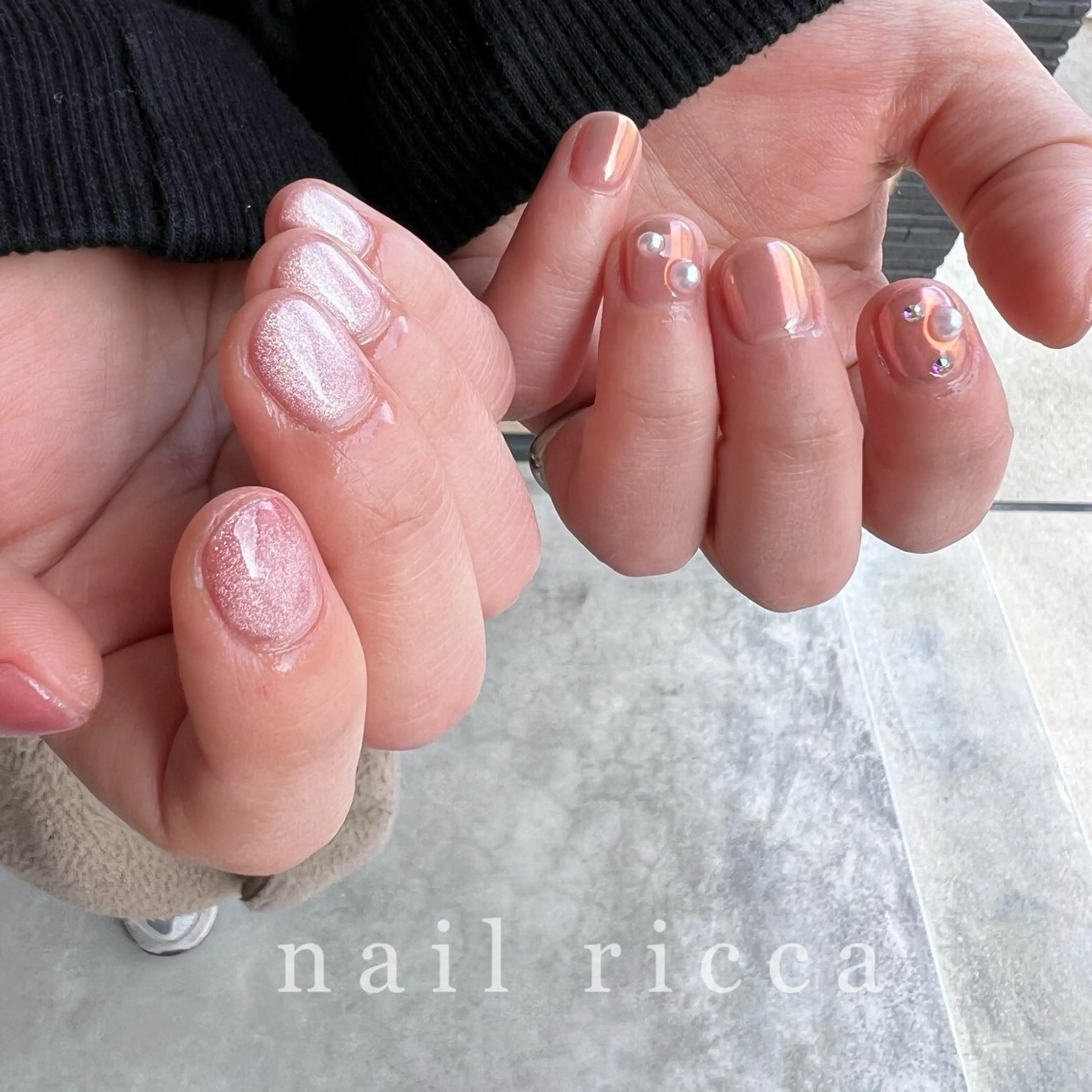 ネイル マグネットネイル リビングサロン ricca【リッカ】のネイルデザイン