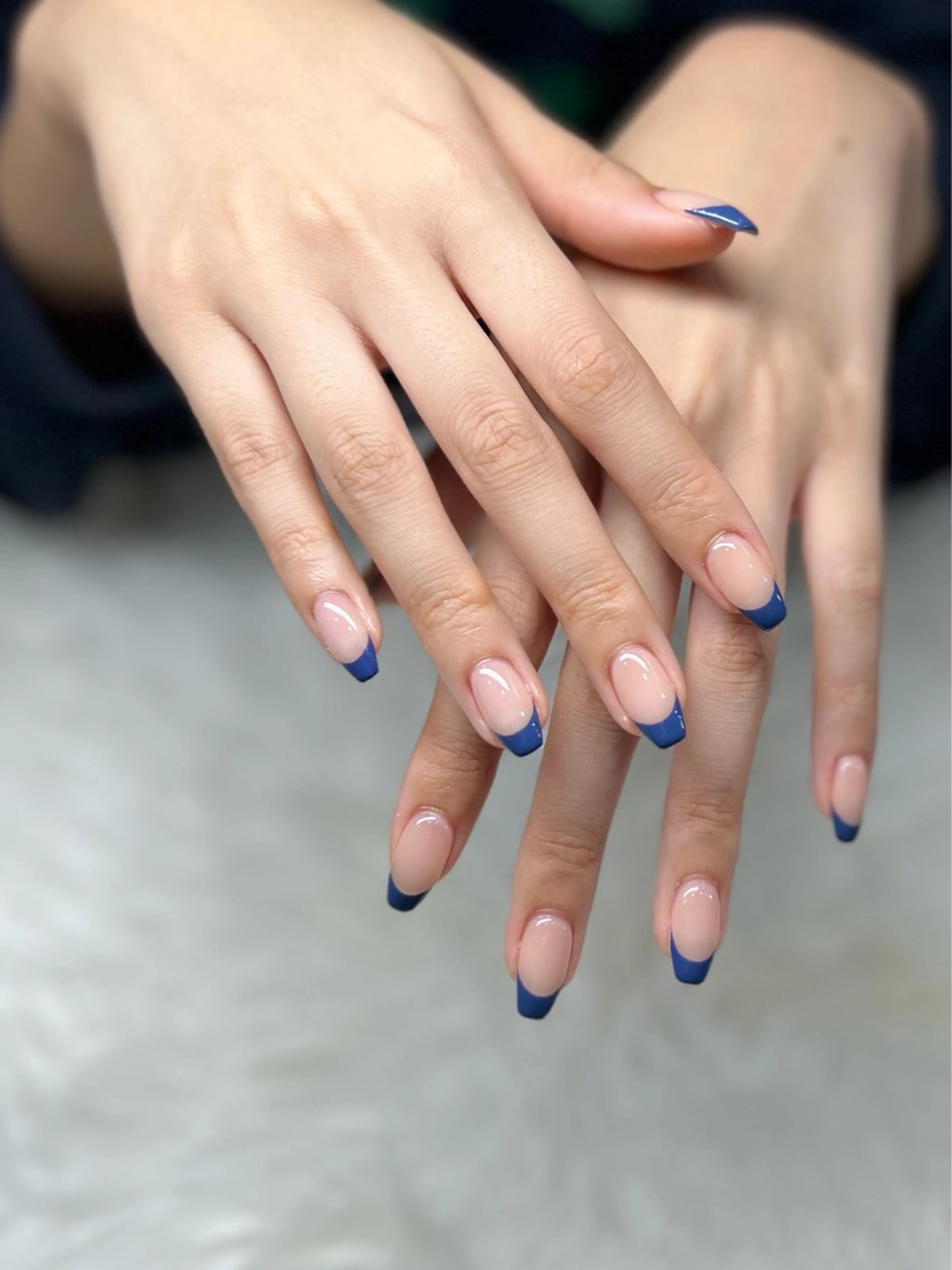 【ハンド】フレンチネイル🩰🤍ベースカラー有🤍　　　　　　　　　　　　(オフあり)の写真