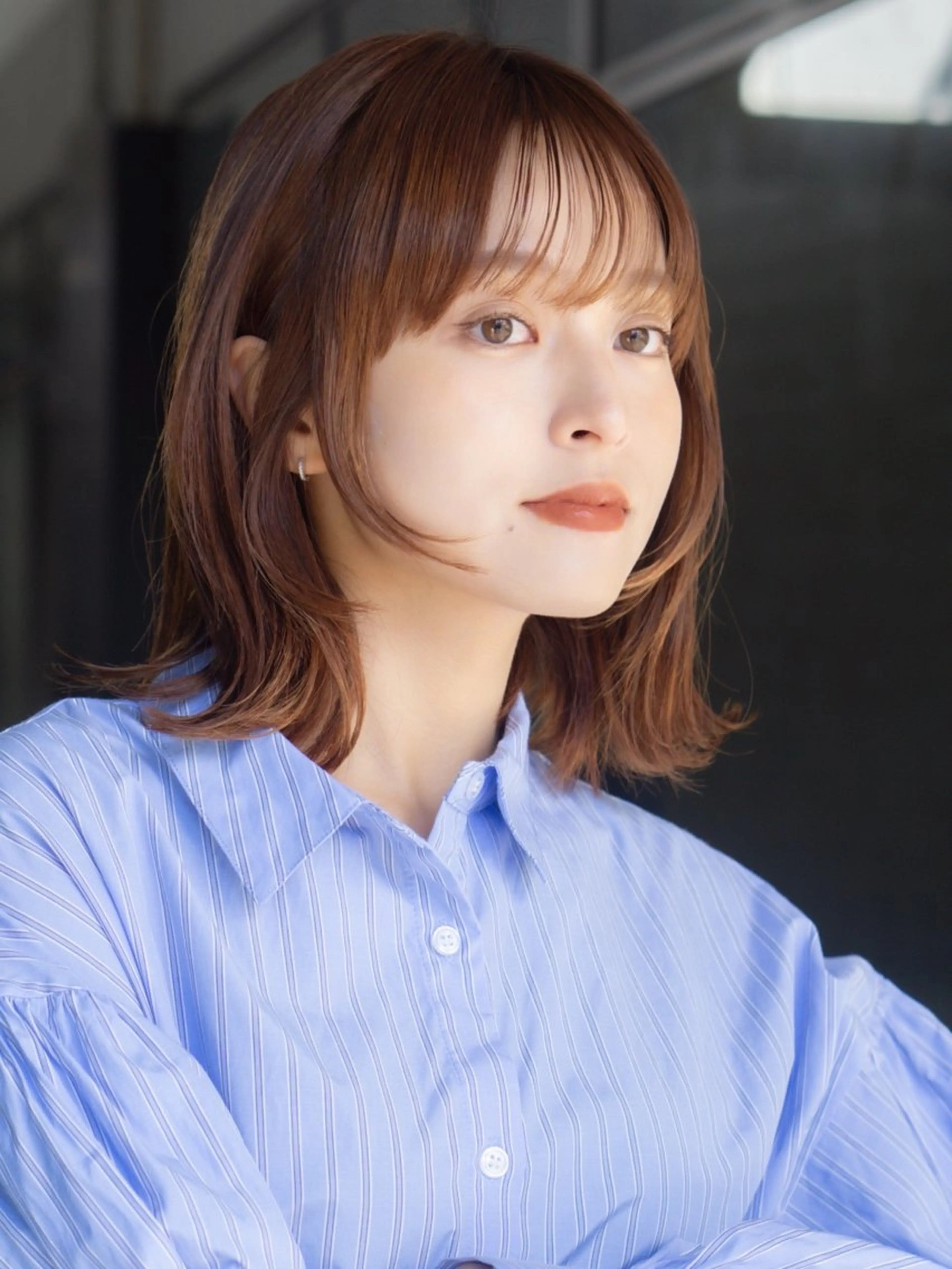 ミディアム カラー 💙31日限定 💙金井悠華💙のヘアスタイル