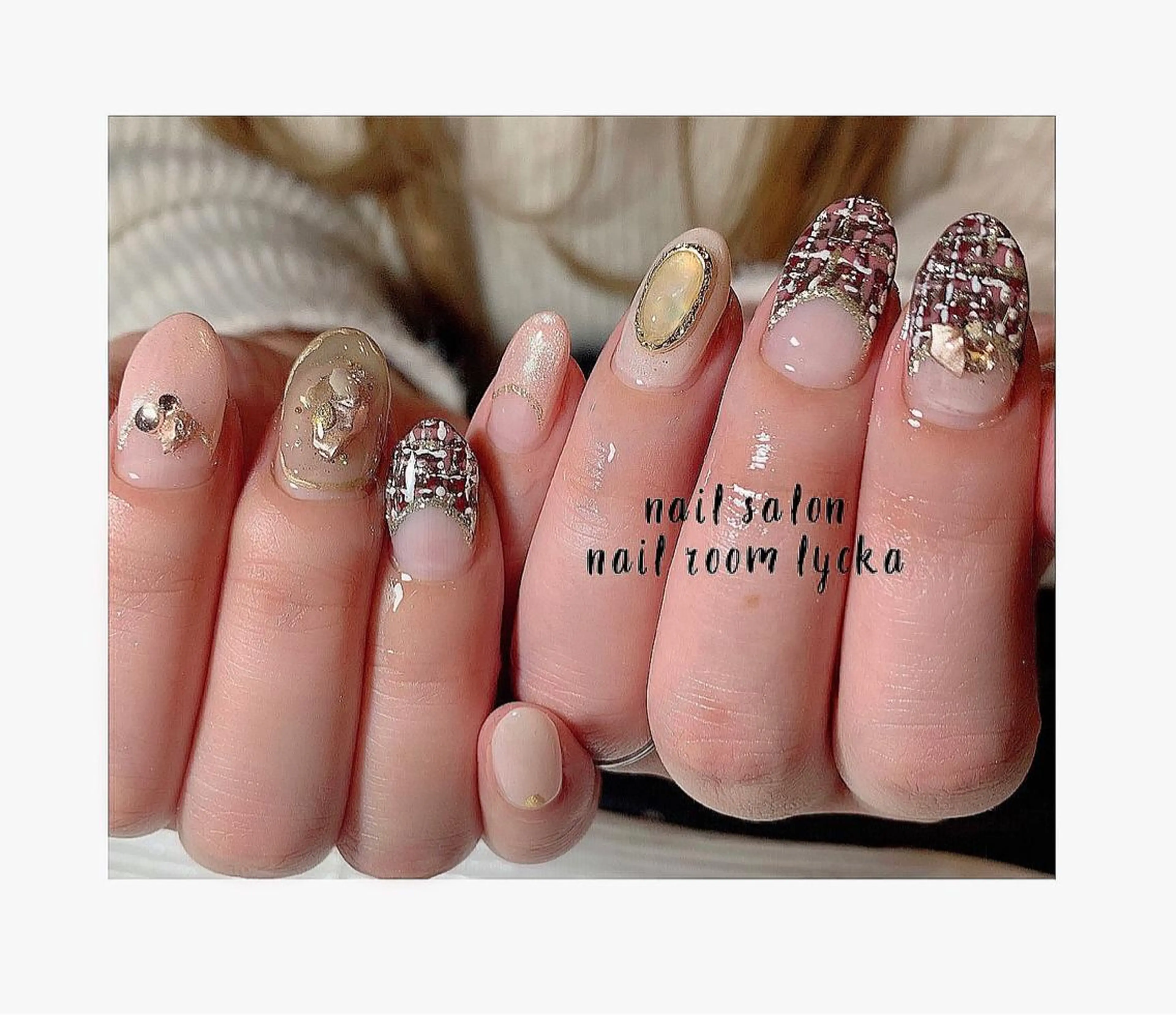 ネイル ﾈｲﾙﾙｰﾑﾘｯｶ 𝐦𝐚𝐲𝐮のネイルデザイン