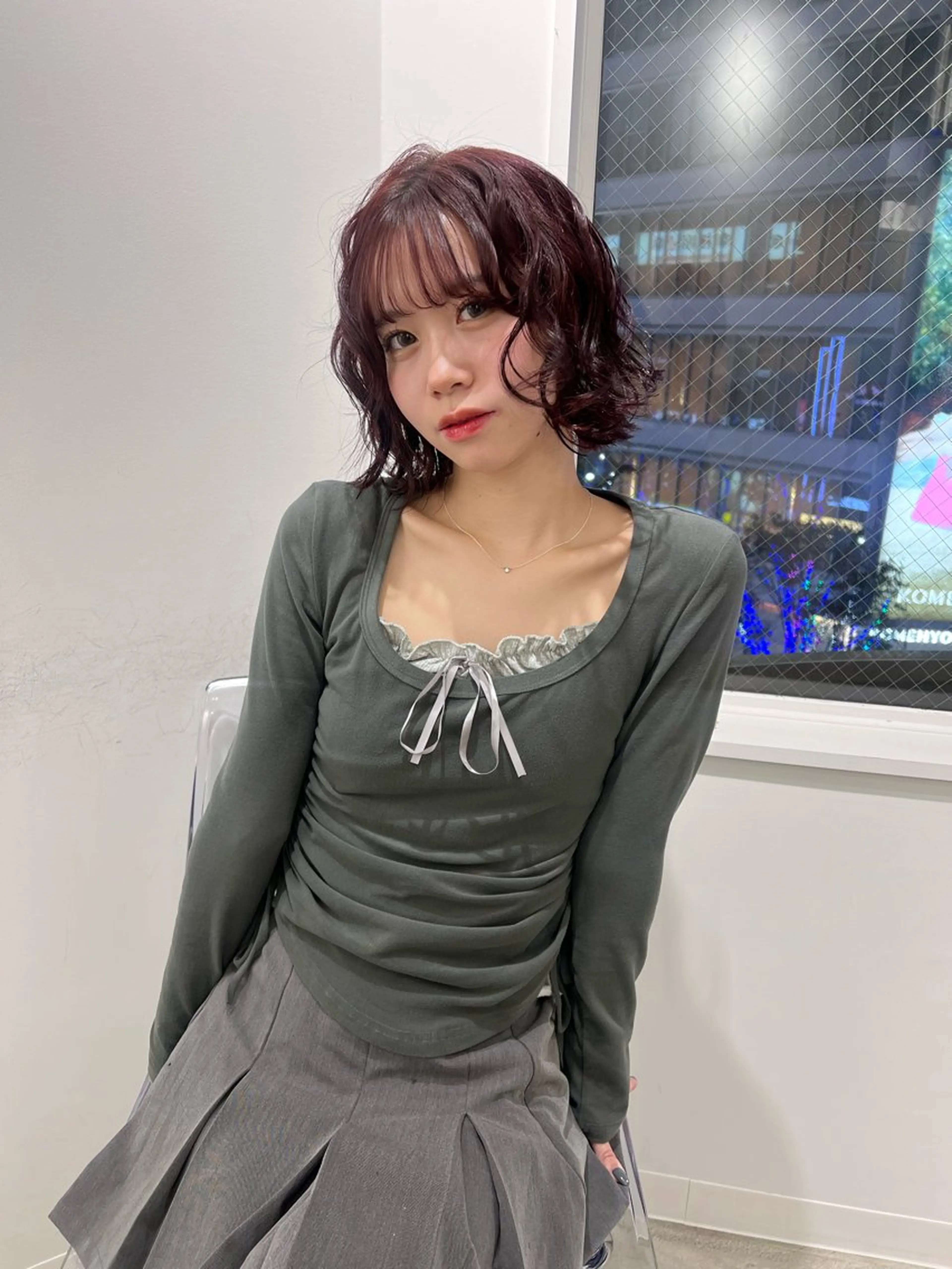 ミディアム ヘアカラー euphoria新宿通り所属・新宿❤︎ yume🎀のヘアスタイル