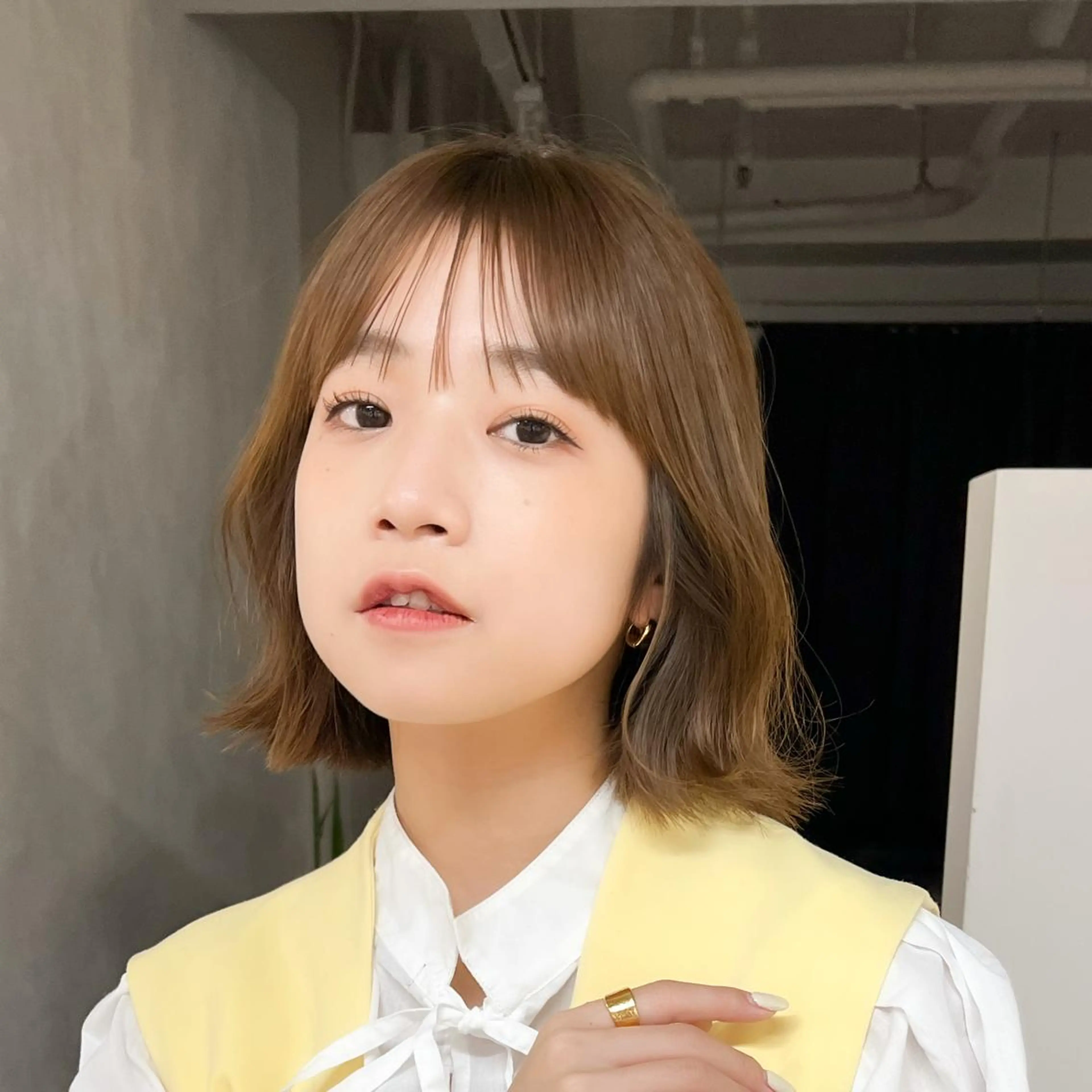 ショート カラー パーマ 切りっぱなしボブ ボブ 外ハネヘア レイヤーカットのプロ 大人ヘア宮森貴志のヘアスタイル