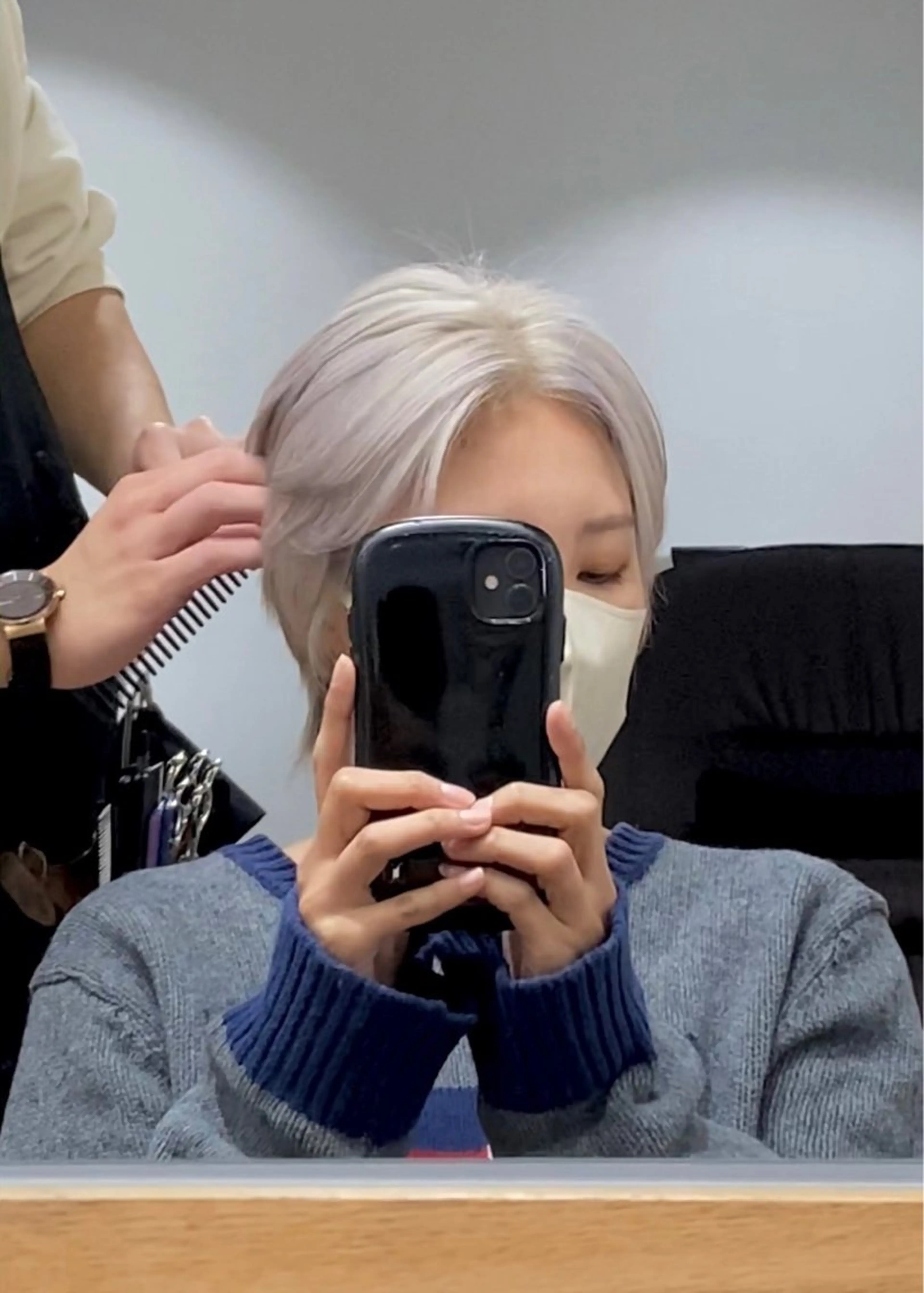 ショート カラー ブリーチ ケアブリーチ トリートメント ヘアカラー hair studio Zen所属・Kensho 京都駅 ケアブリーチのヘアスタイル