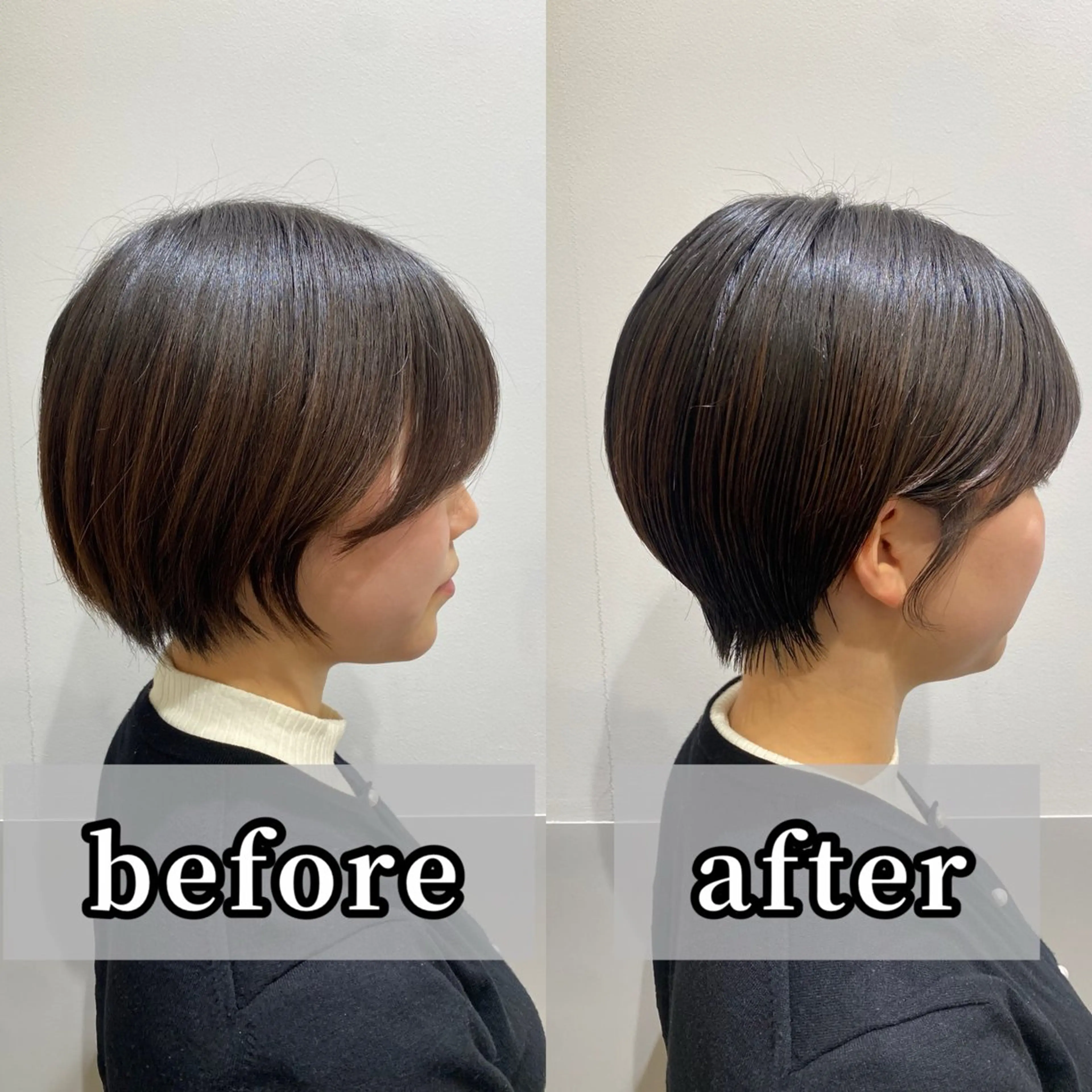 ショート カラー カット ヘアカラー トリートメント IVORY.所属・🟩白髪ぼかし/ボブ /ショートヘア/大司のヘアスタイル