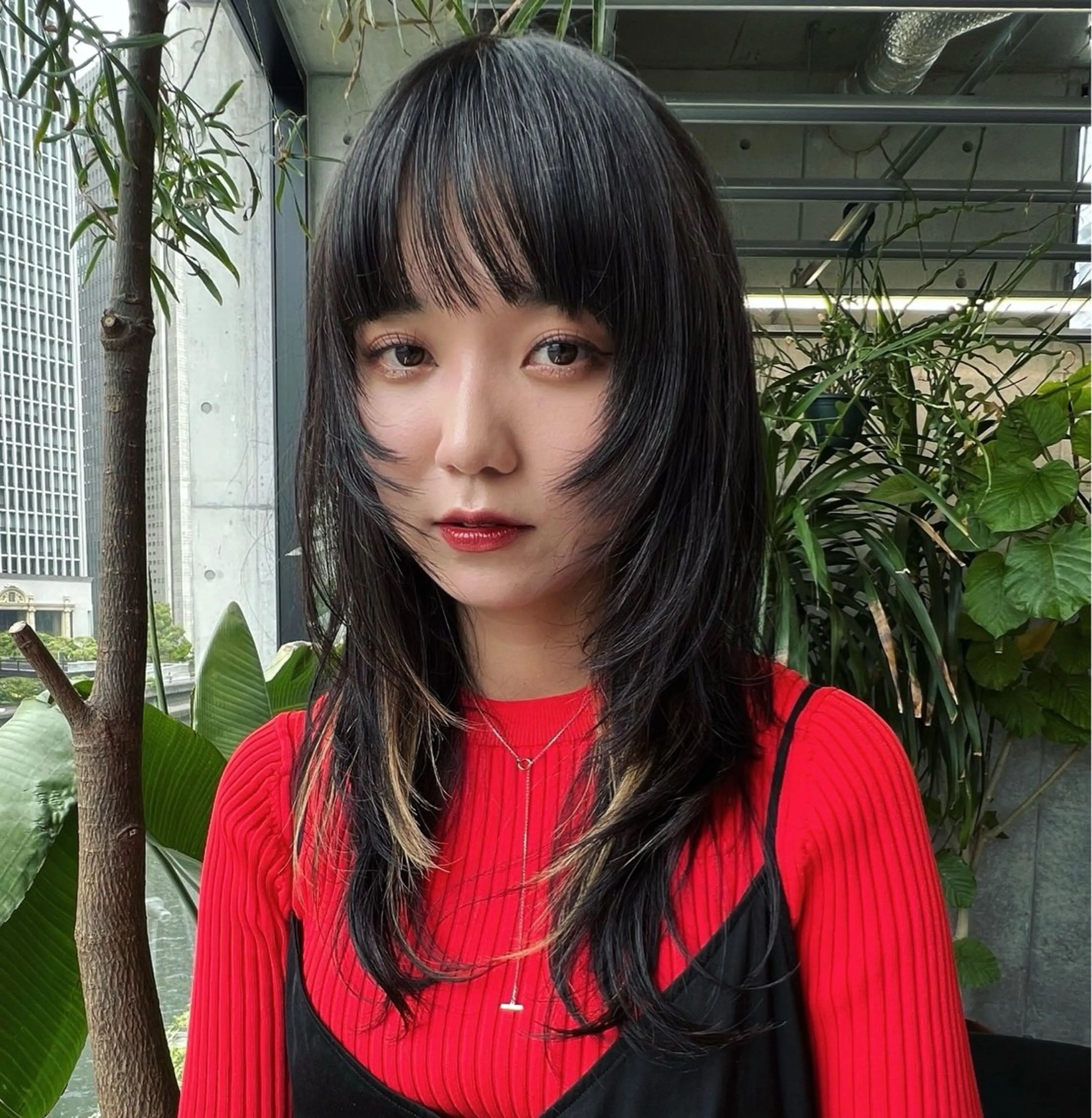 ロング カラー カット ヘアカラー ハッシュカット カシマハヤトのヘアスタイル