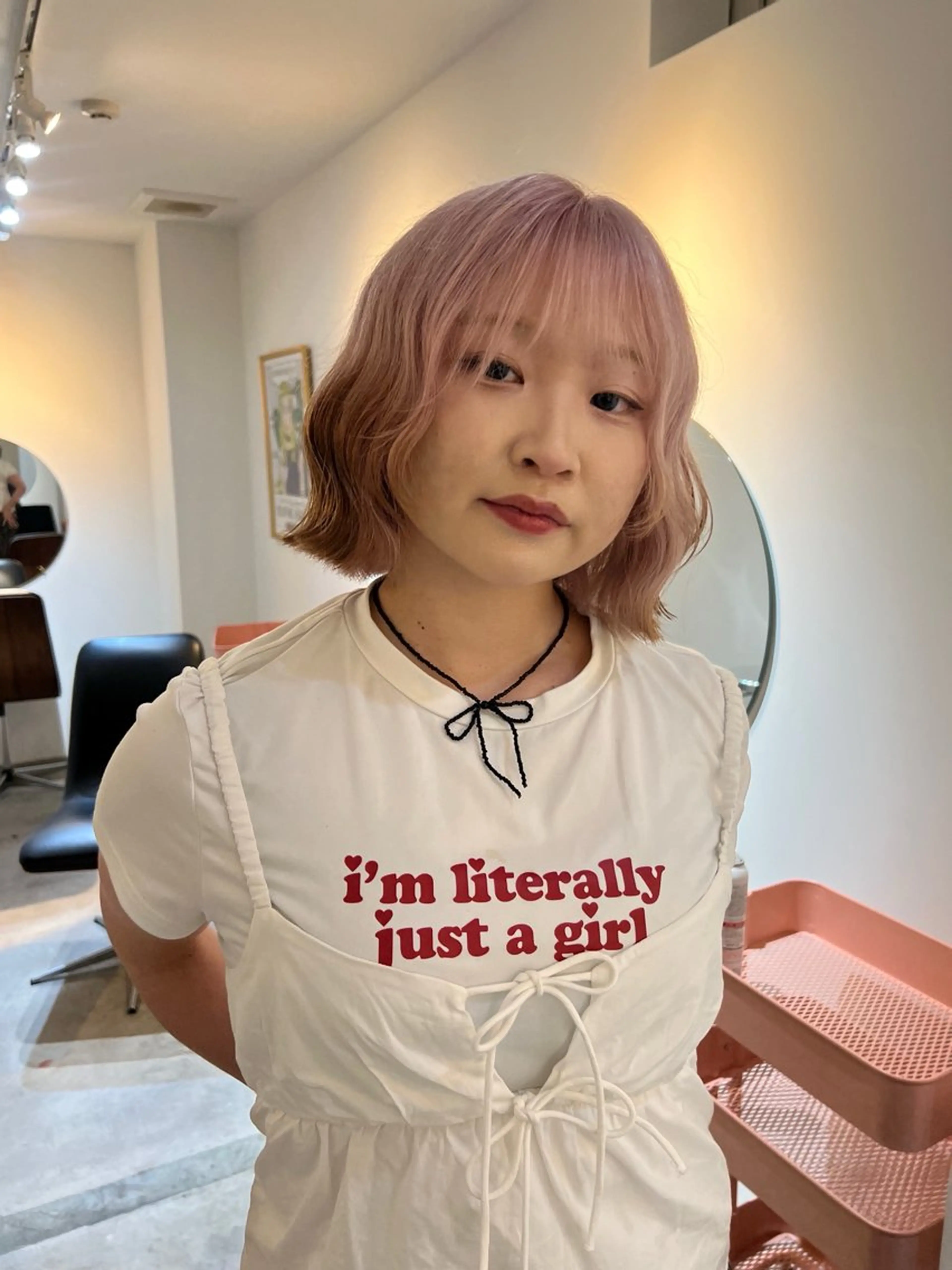 【インナー、フェイスフレーミング、エンド】ケアブリーチ＋カラーの写真