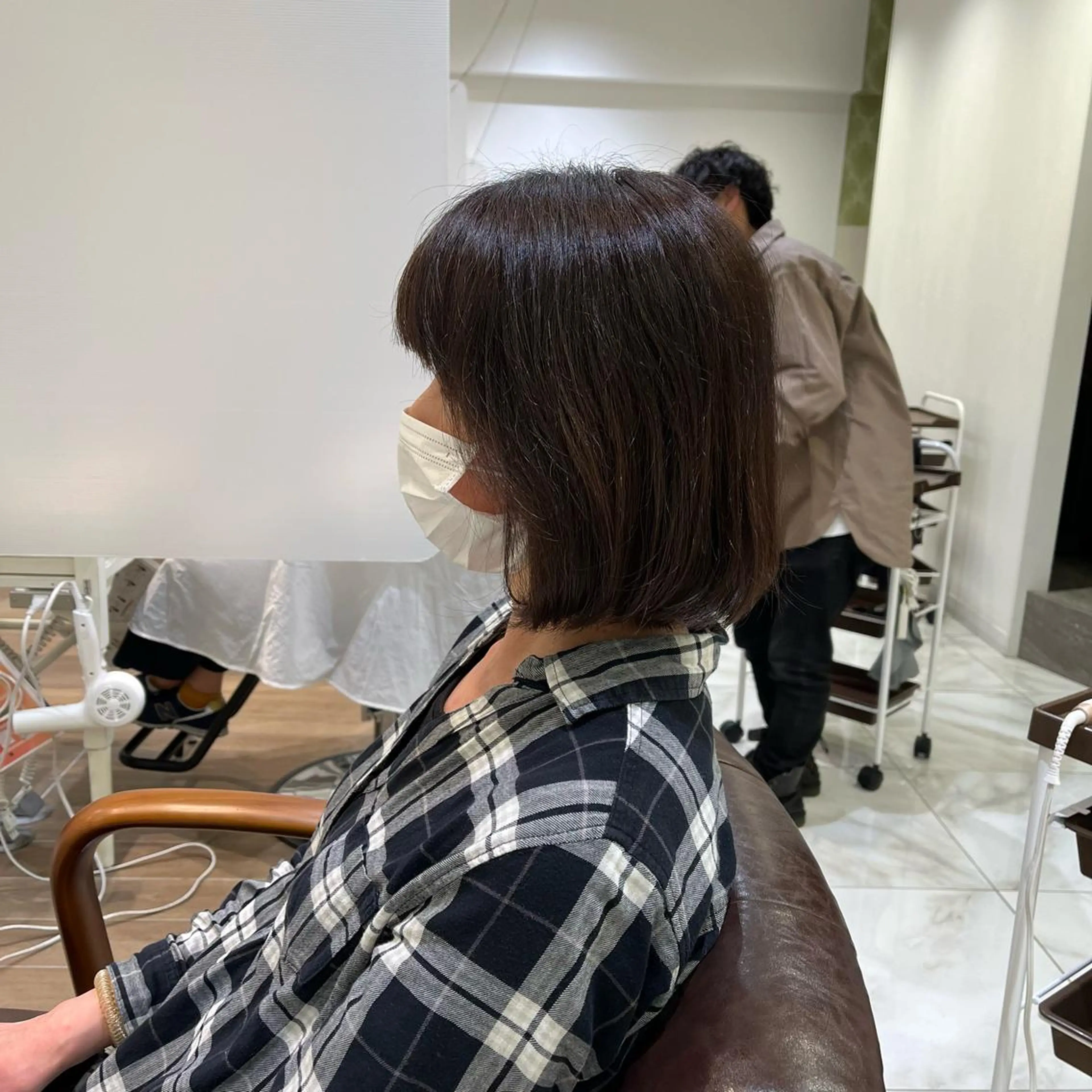 ミディアム 白髪染め /増田桃子のヘアスタイル