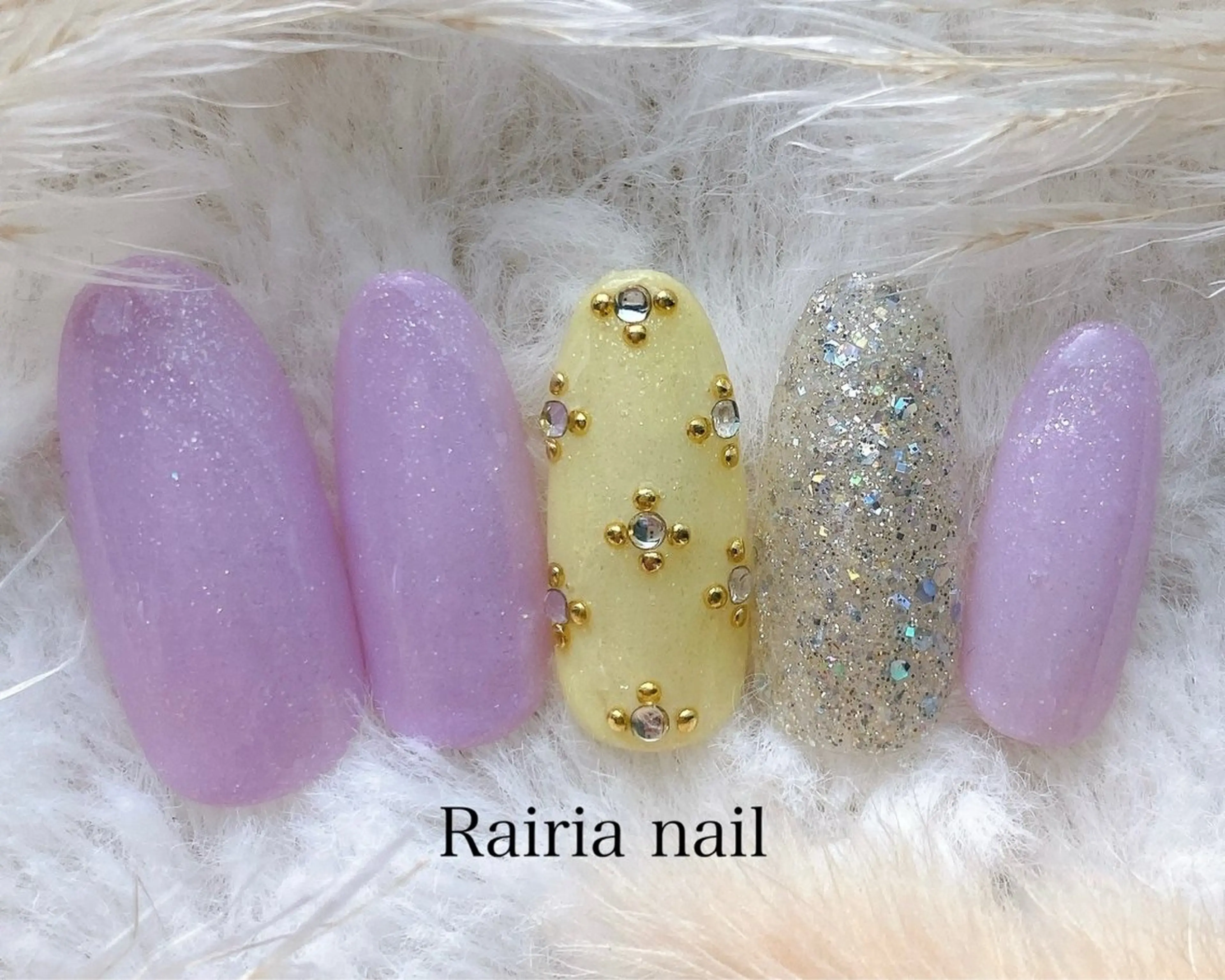 ネイル グリーン 持ち込み ハンドネイル Rairia nail本八幡店のネイルデザイン