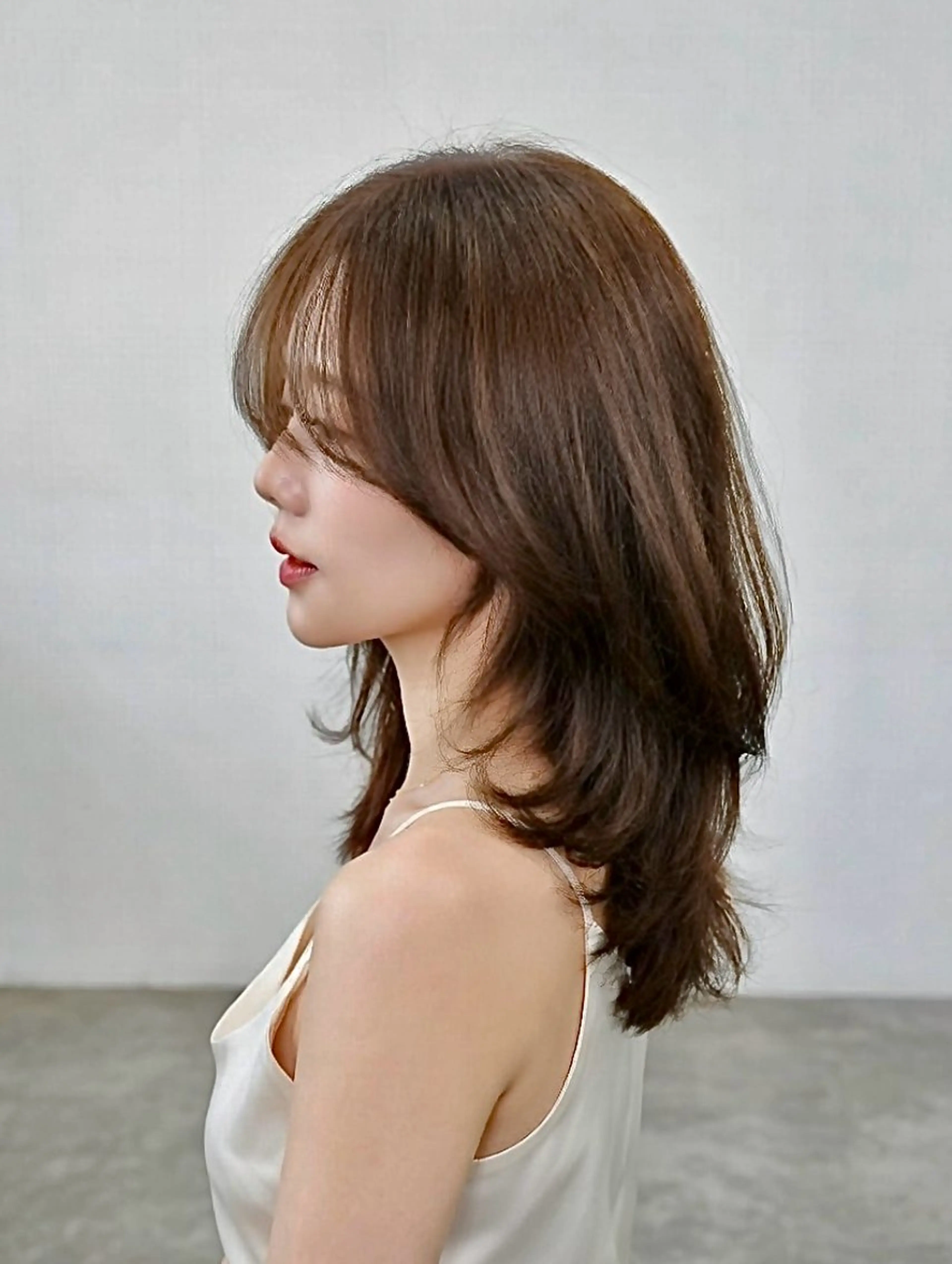 セミロング カラー カット ヘアカラー トリートメント 鈴木 一貴のヘアスタイル