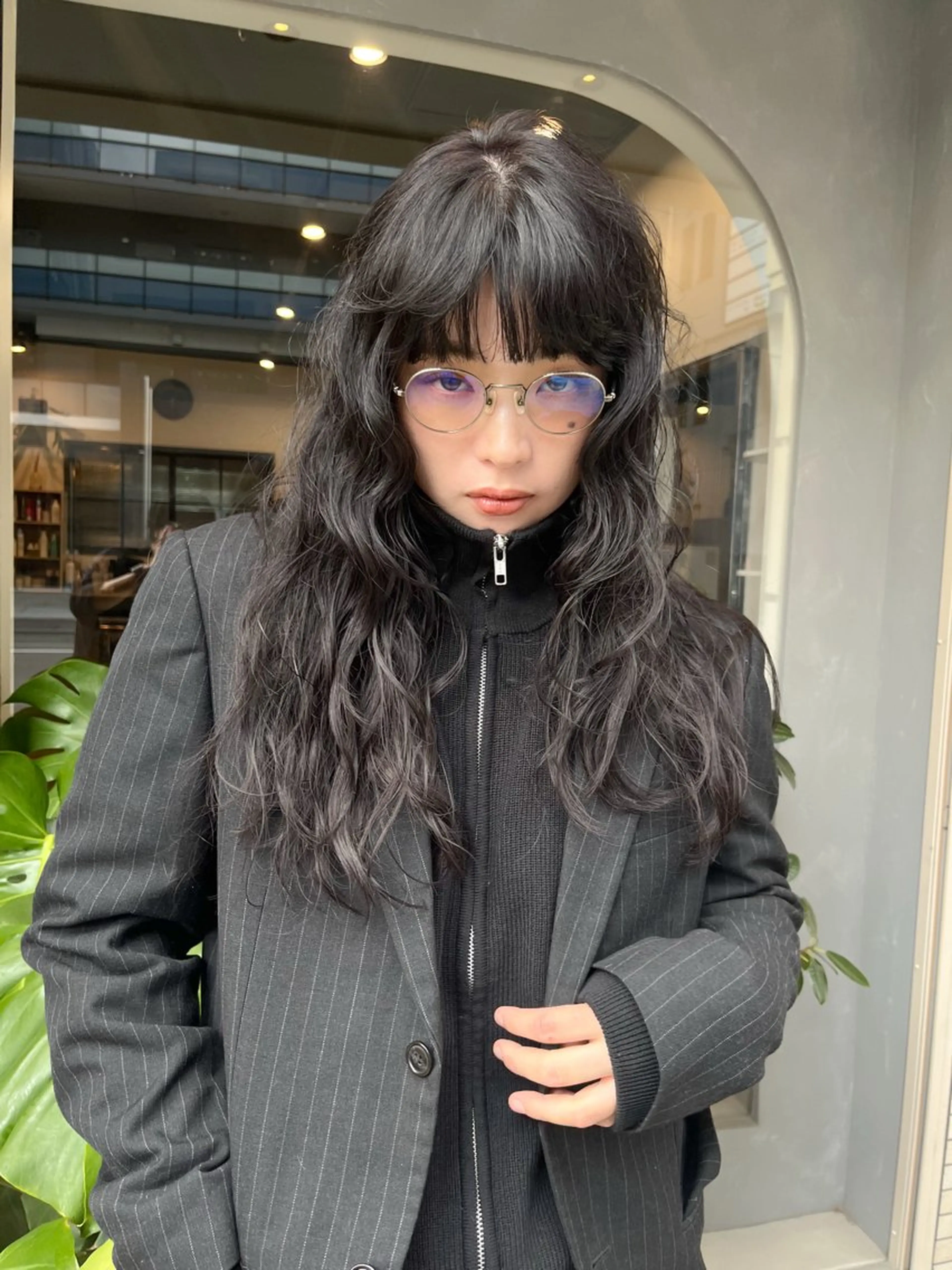 ロング カラー パーマ ロング カット パーマ dogstar小林諒 レイヤー/パーマのヘアスタイル