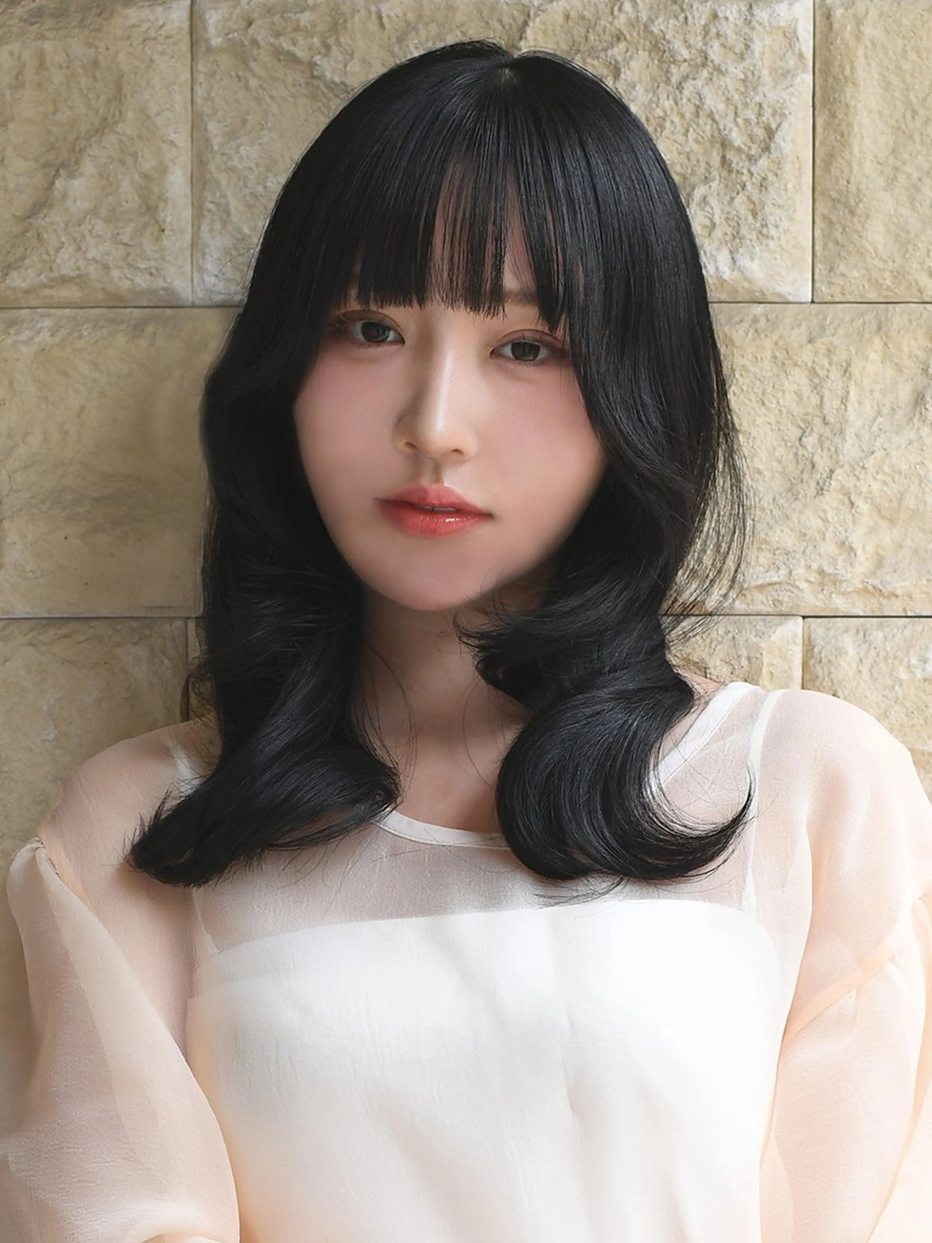 ロング カラー カット ヘアカラー トリートメント ブリーチ/暖色カラー 宮城陽日のヘアスタイル