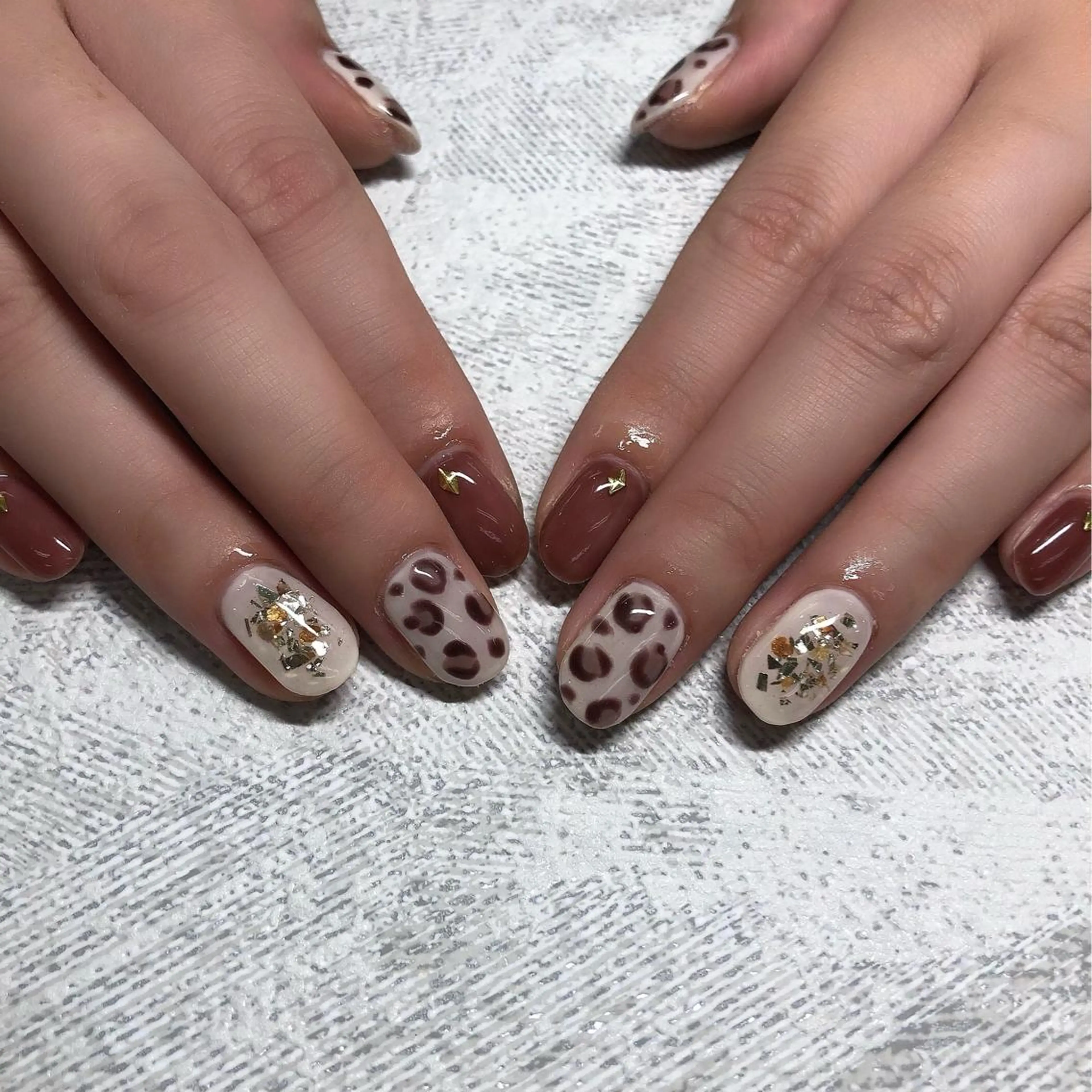 ネイル アニマル柄 持ち込み ハンドネイル 【Yappy🌈】 💖P-tanaのネイルデザイン